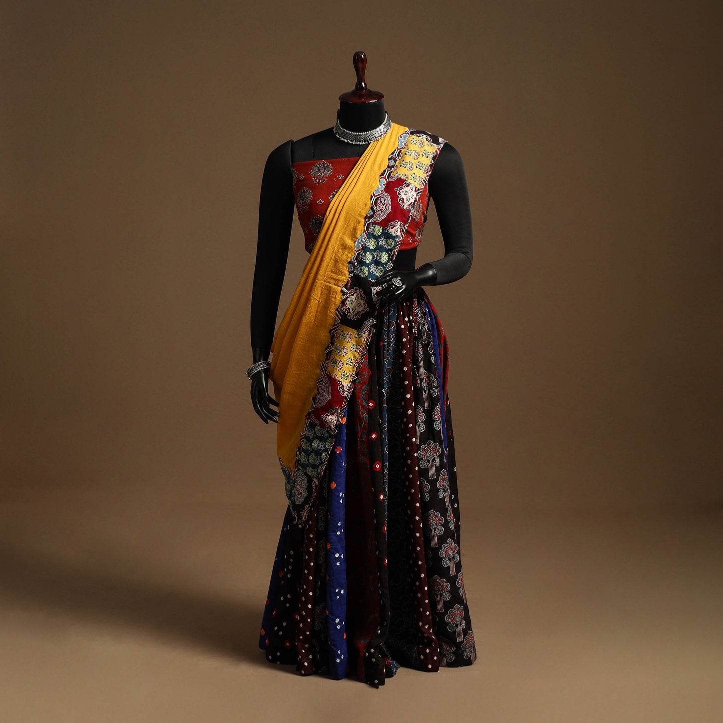 Multicolor - navratri garba cotton chaniya choli set 12