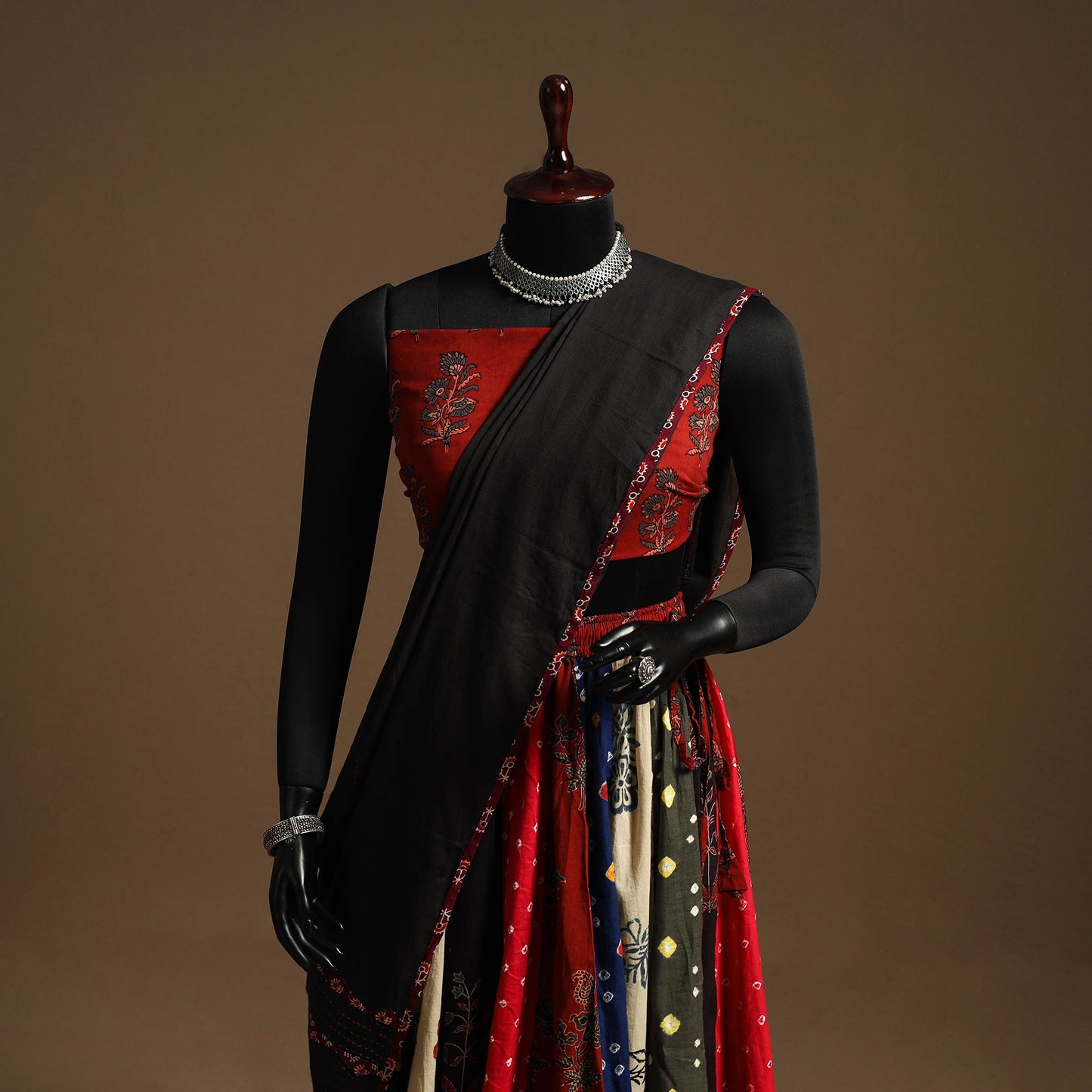 Multicolor - navratri garba cotton chaniya choli set 13