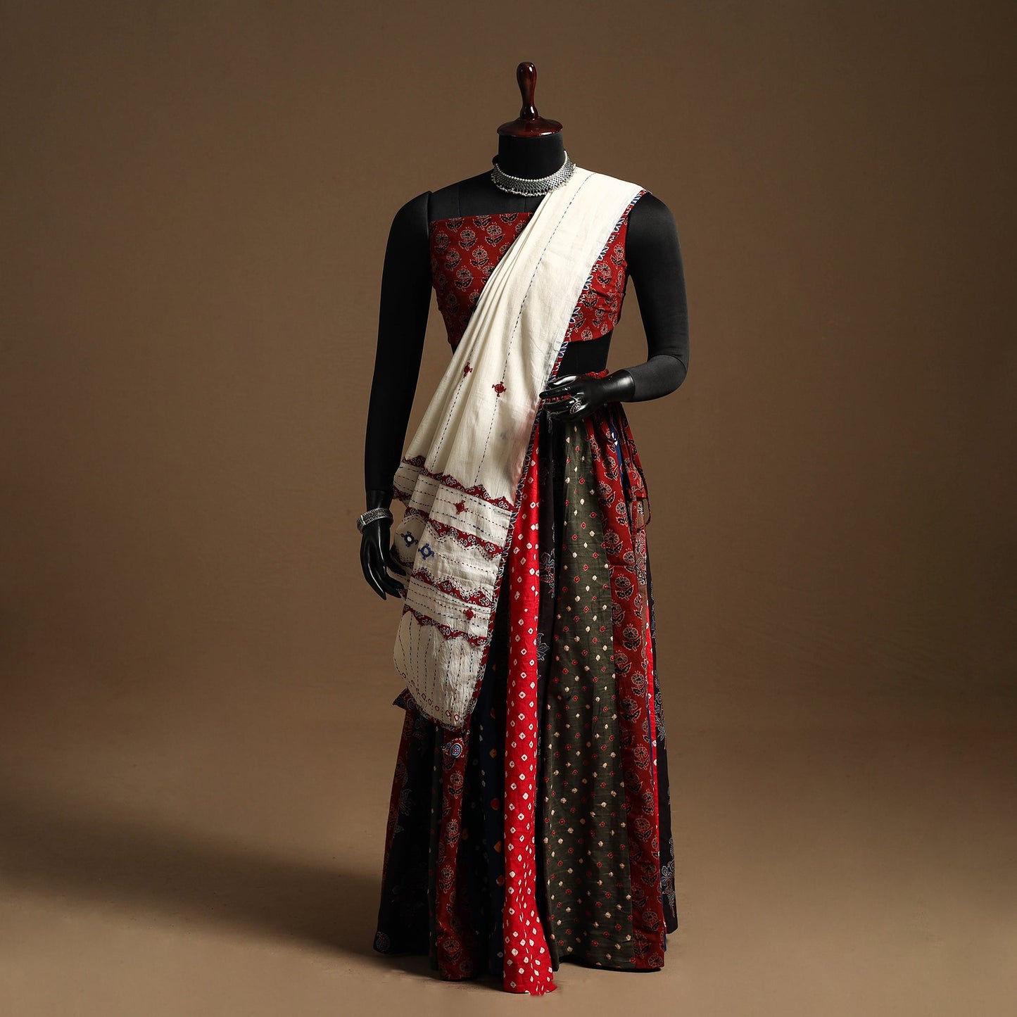 Multicolor - navratri garba cotton chaniya choli set 14