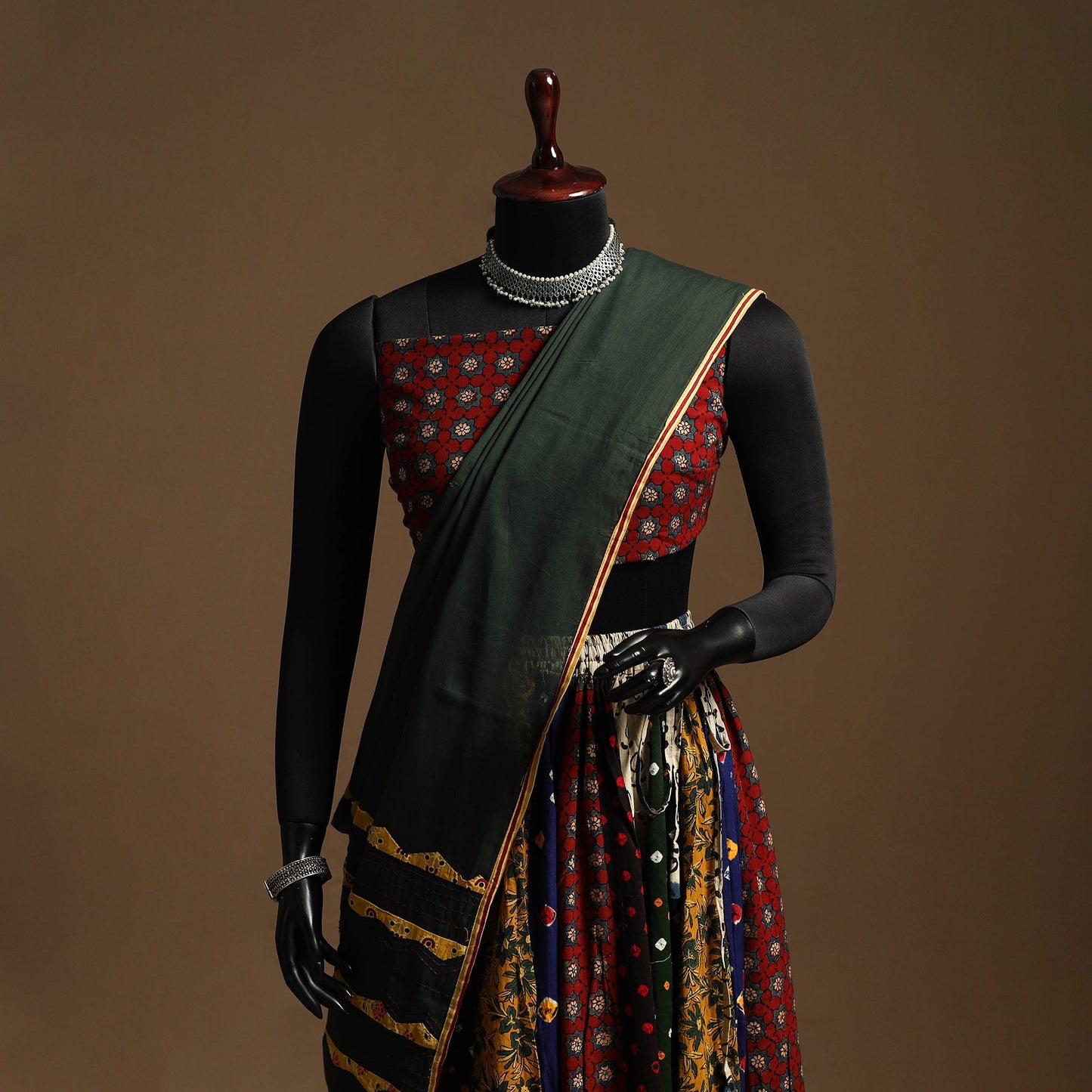 Multicolor - navratri garba cotton chaniya choli set 16