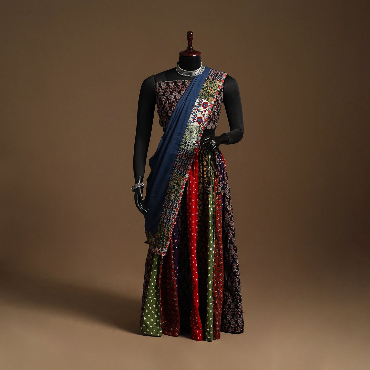 Multicolor - navratri garba cotton chaniya choli set 21