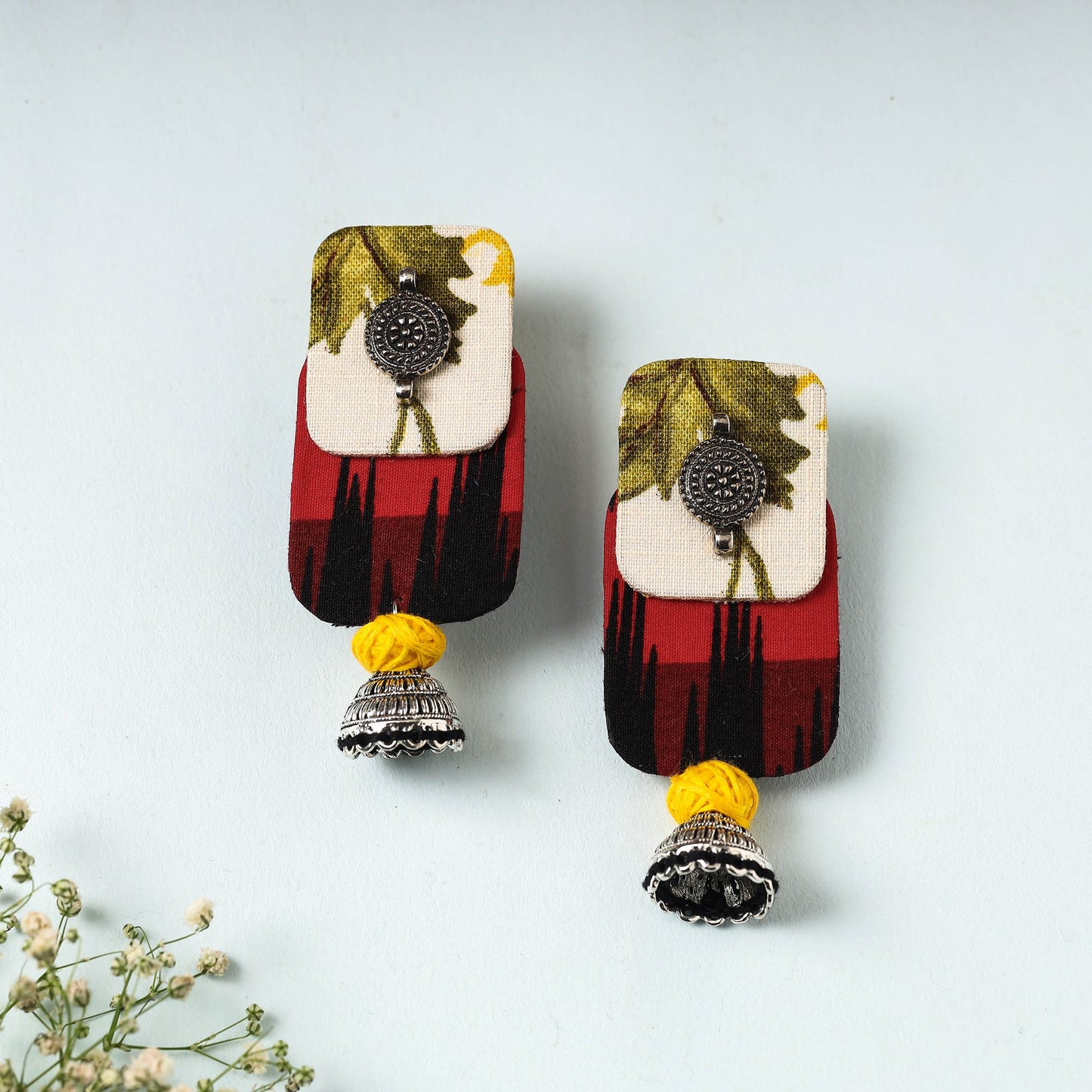 Handcrafted Fabart Earrings by Asalkaar