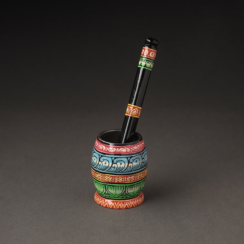 Odisha Pattachitra Painting Stainless Steel Toral Khalbatta Dholak