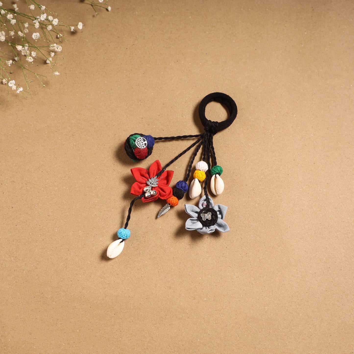 Multicolor - parandi-style hair rubber band 27 - handcrafted