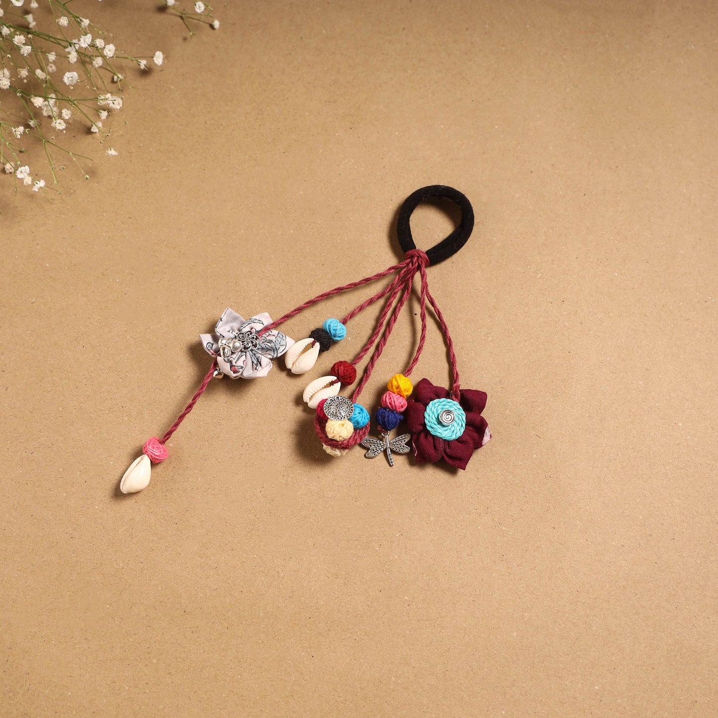 Multicolor - parandi-style hair rubber band 36 - handcrafted