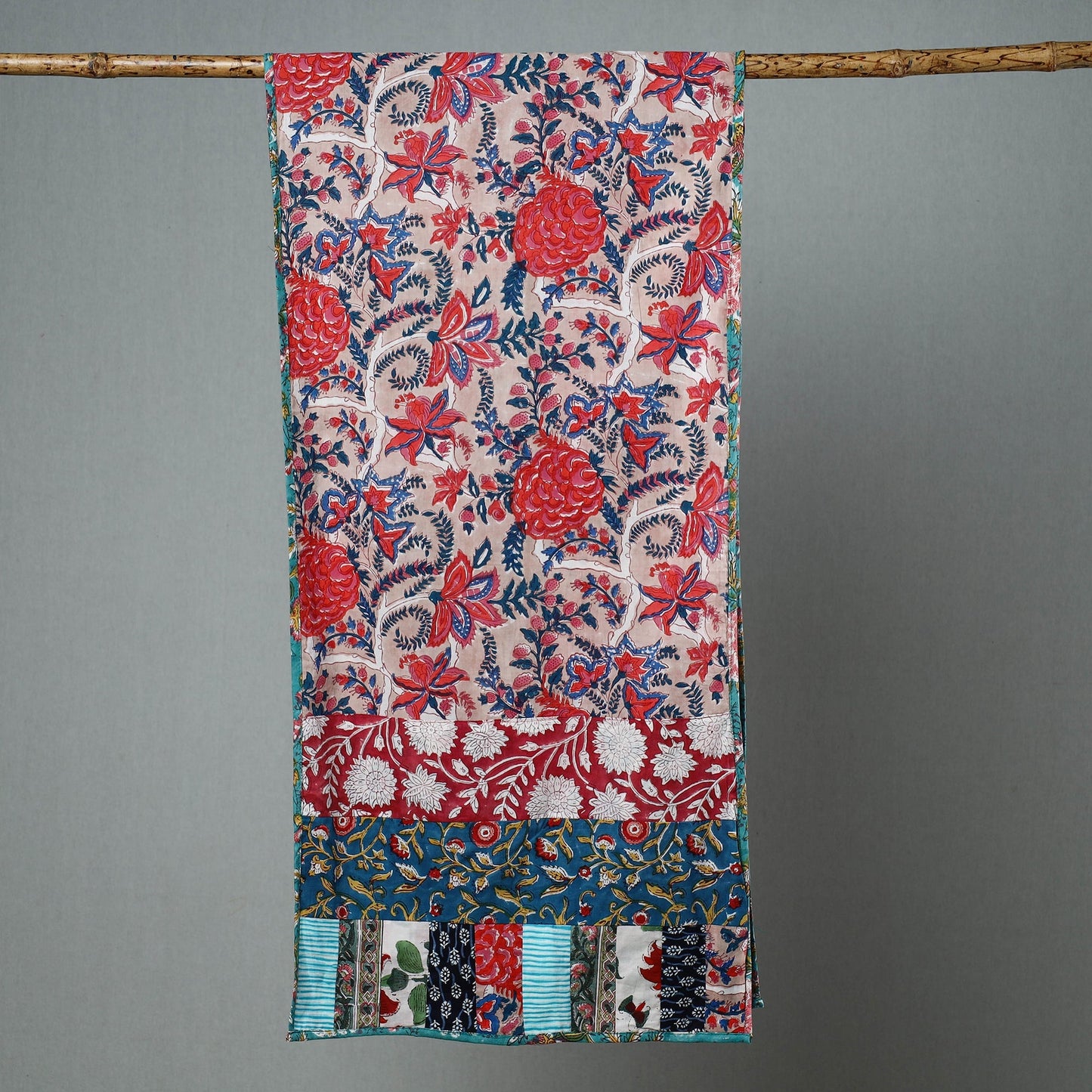 handcrafted Sanganeri Stole of Sanganer