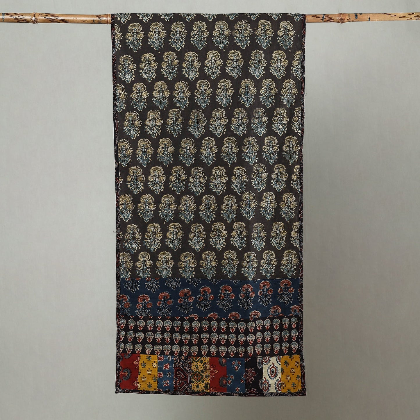 Multicolor - patchwork cotton stole in prints 52