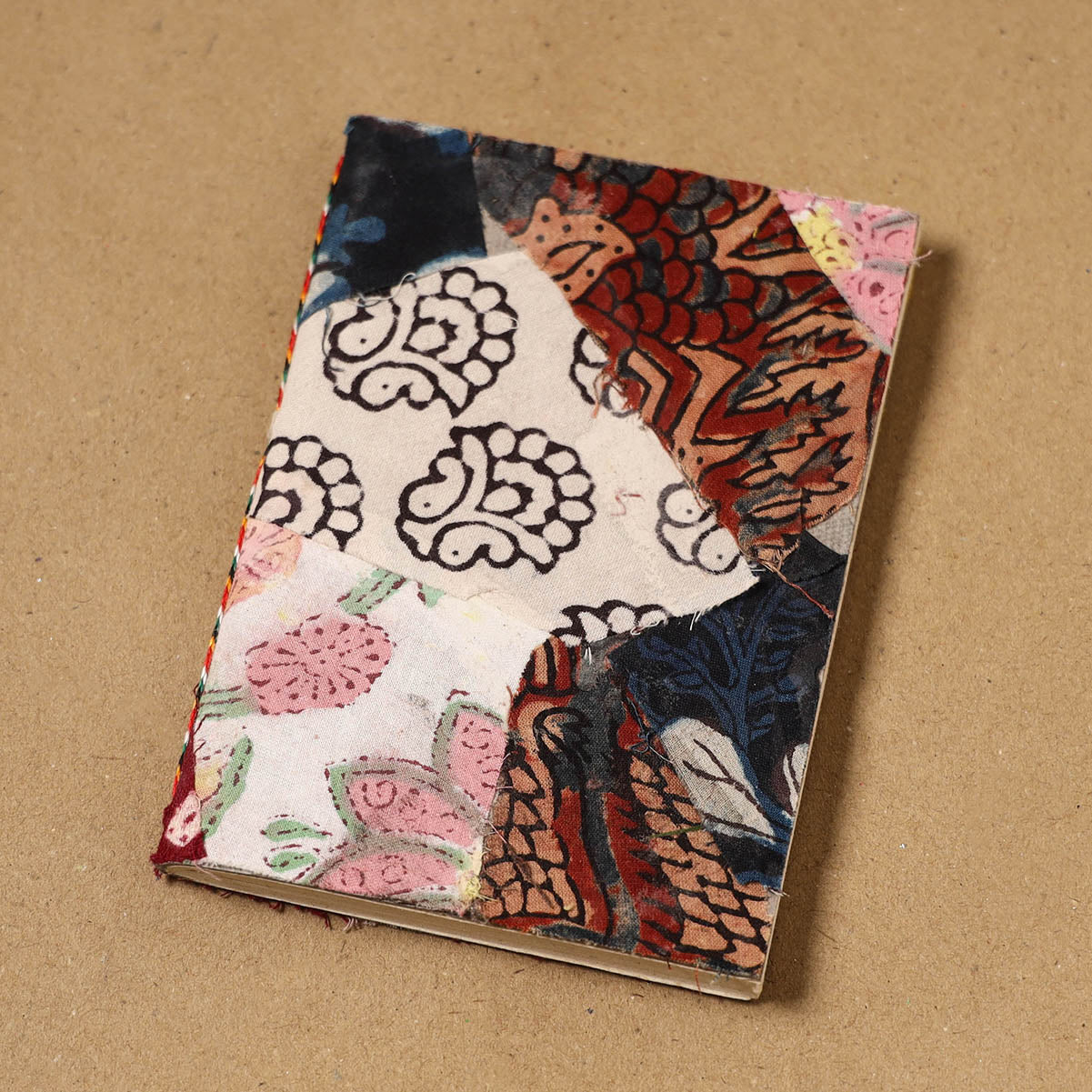 Patchwork fabric cover handmade paper notebook 105