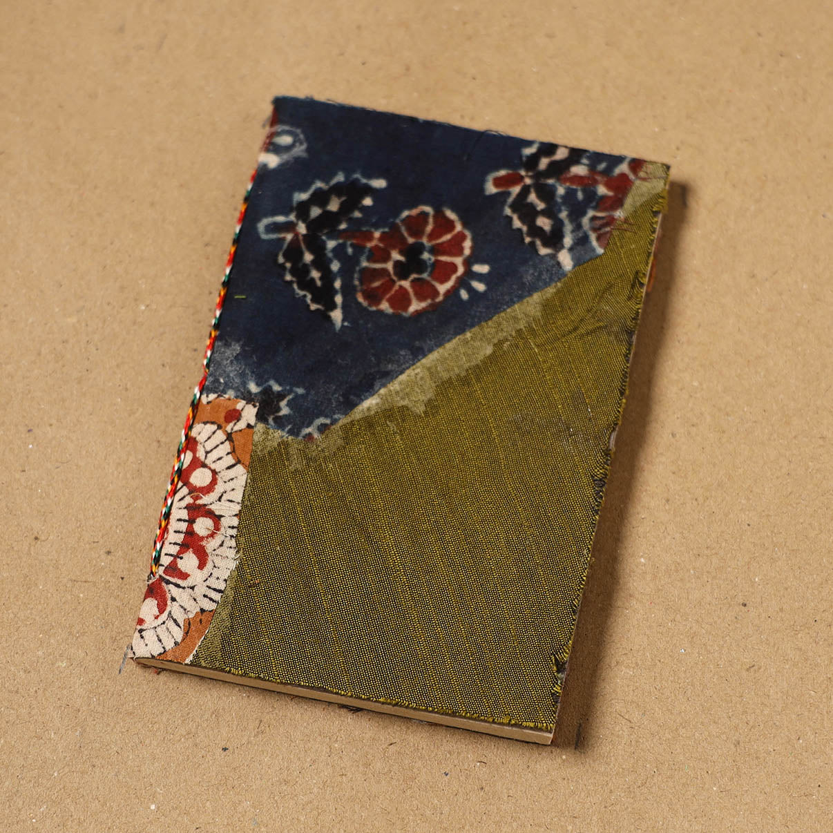 Patchwork fabric cover handmade paper notebook 128