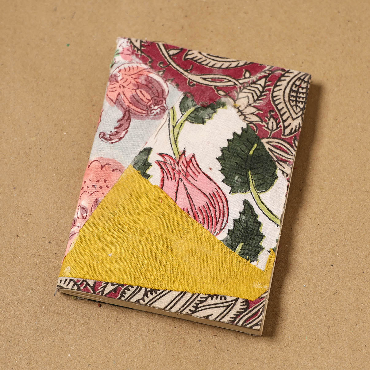 Patchwork fabric cover handmade paper notebook 130