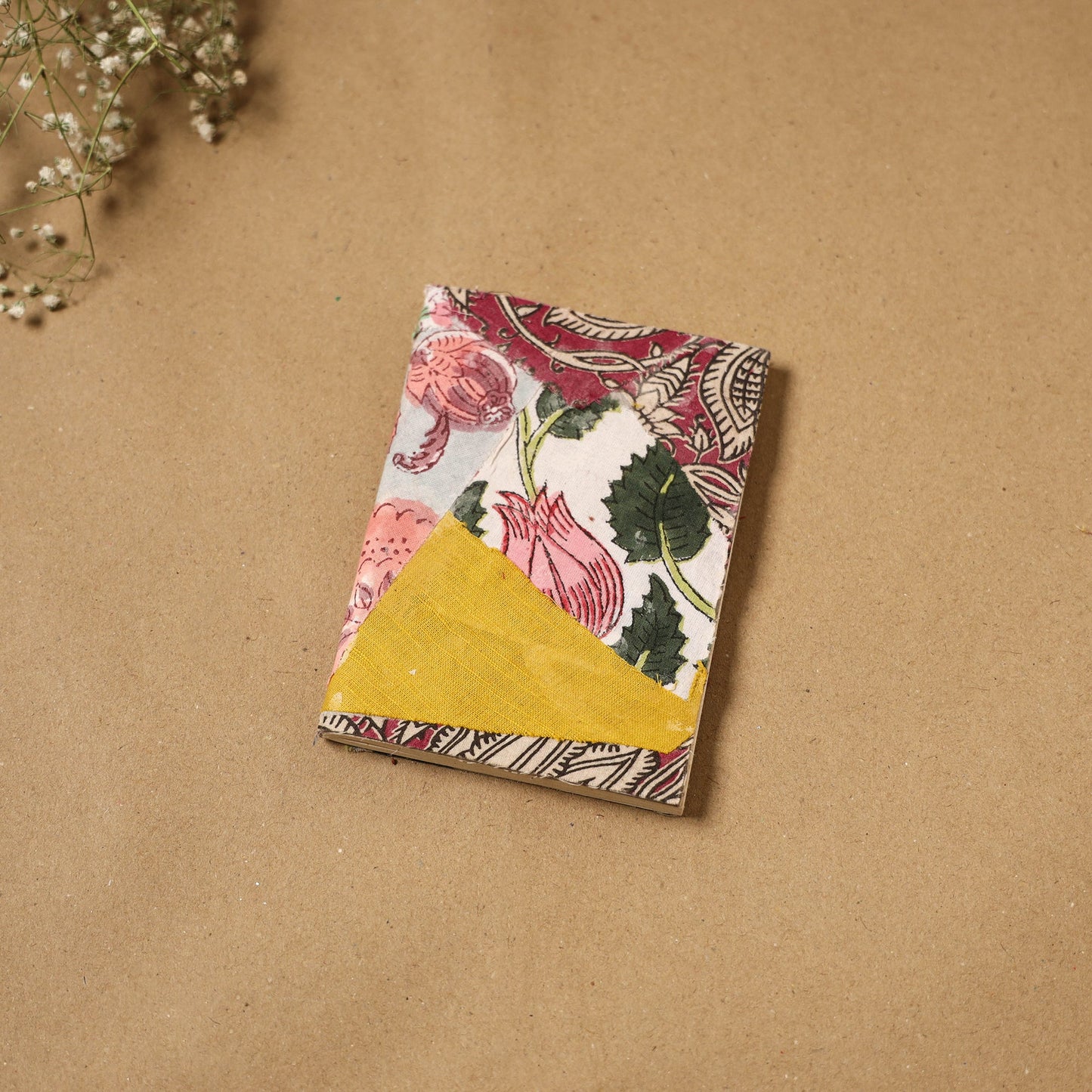 Patchwork fabric cover handmade paper notebook 130