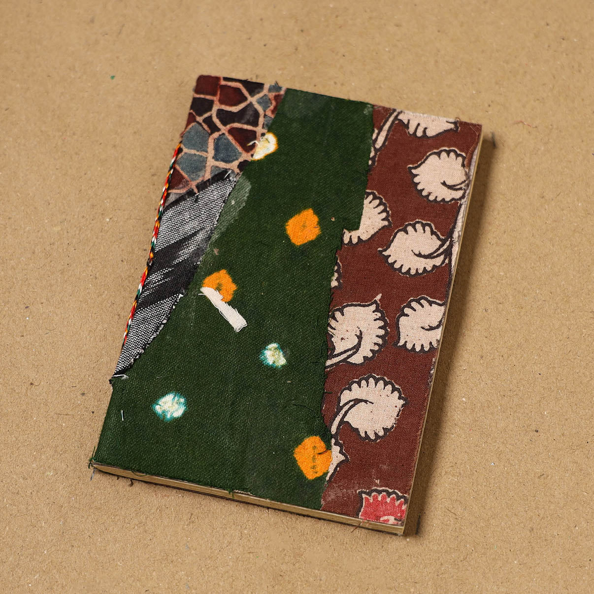 Patchwork fabric cover handmade paper notebook 131