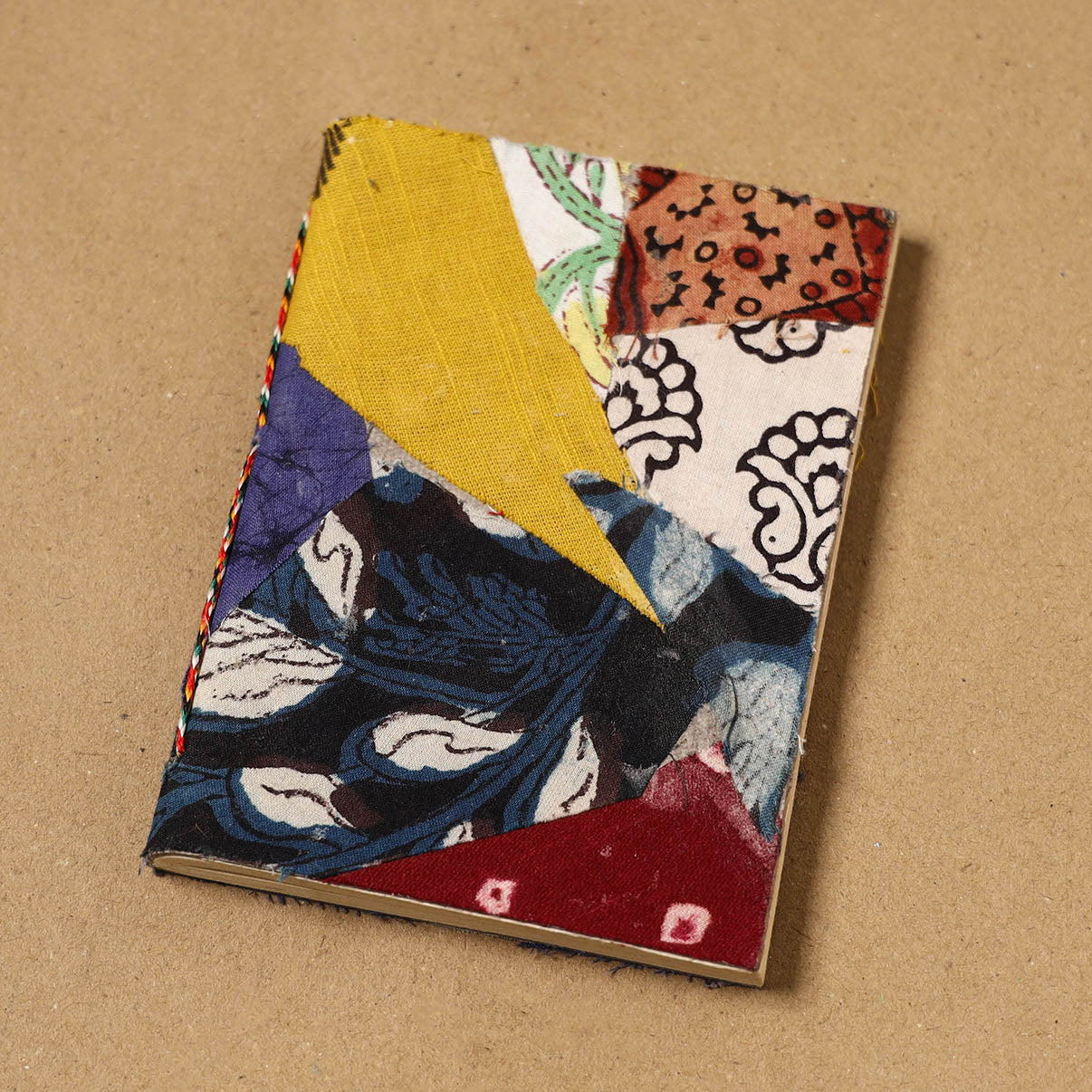 Patchwork fabric cover handmade paper notebook 134