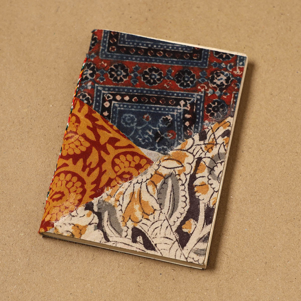 Patchwork fabric cover handmade paper notebook 135