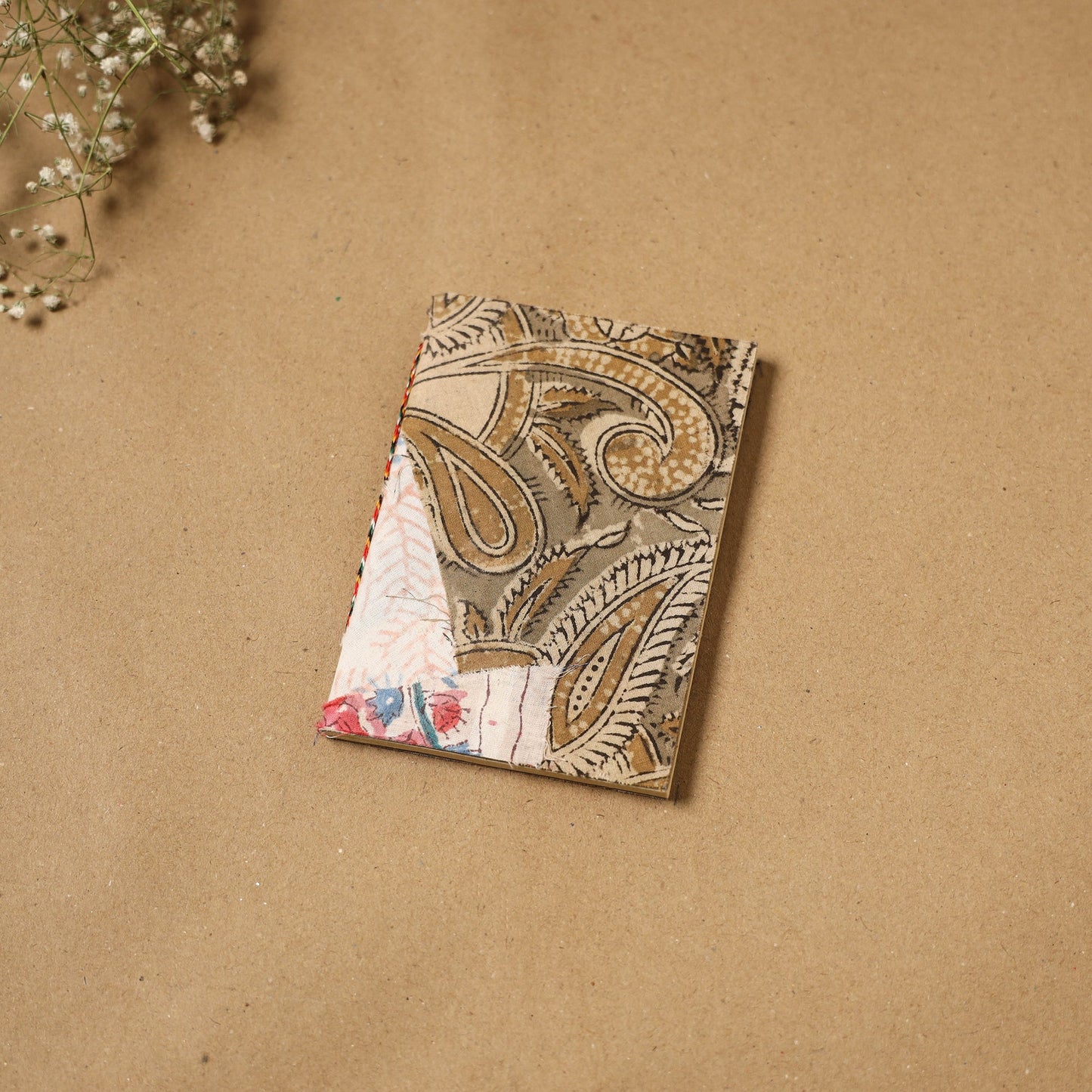 Patchwork fabric cover handmade paper notebook 137