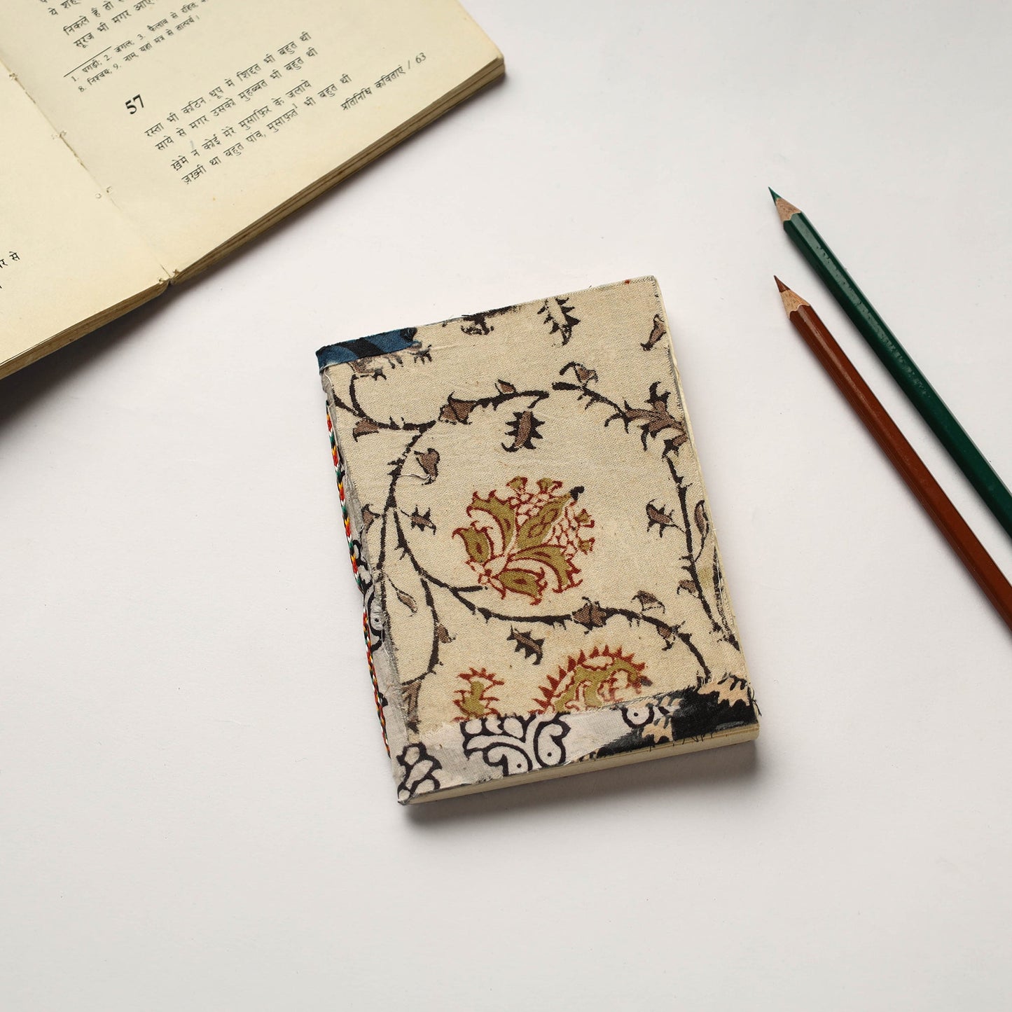 Buy Patchwork Fabric Cover Handmade Paper Notebook