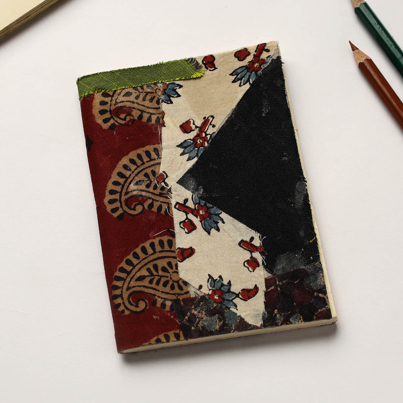 Buy Patchwork Fabric Cover Handmade Paper Notebook