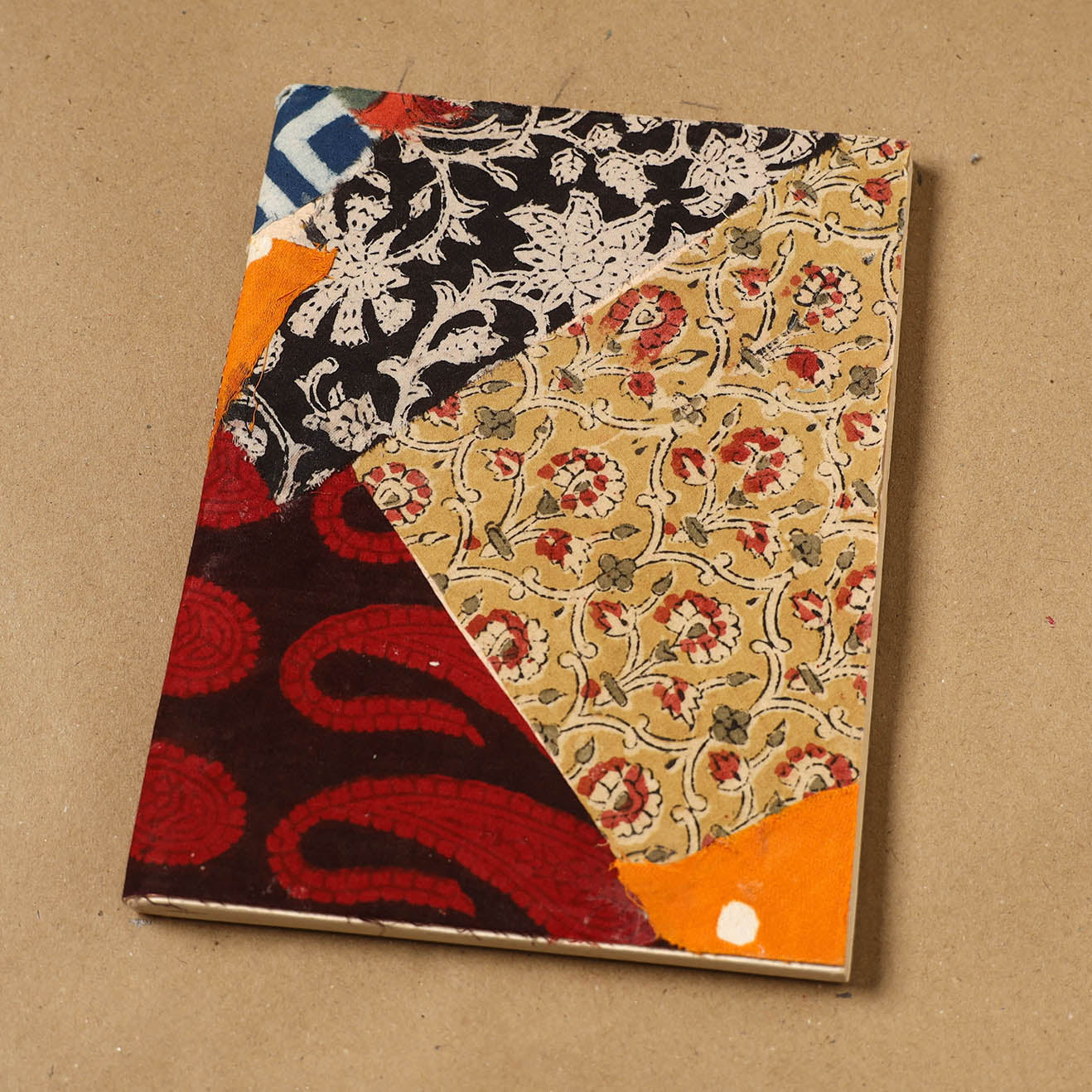 Patchwork fabric cover handmade paper notebook 77