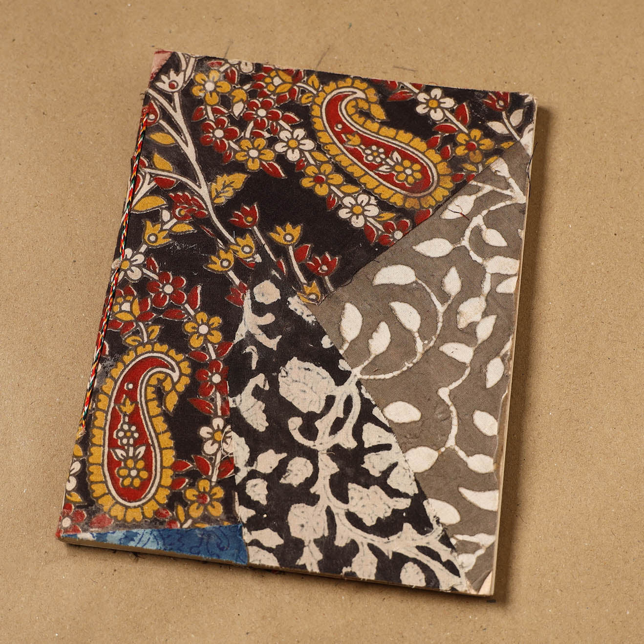 Patchwork fabric cover handmade paper notebook 81