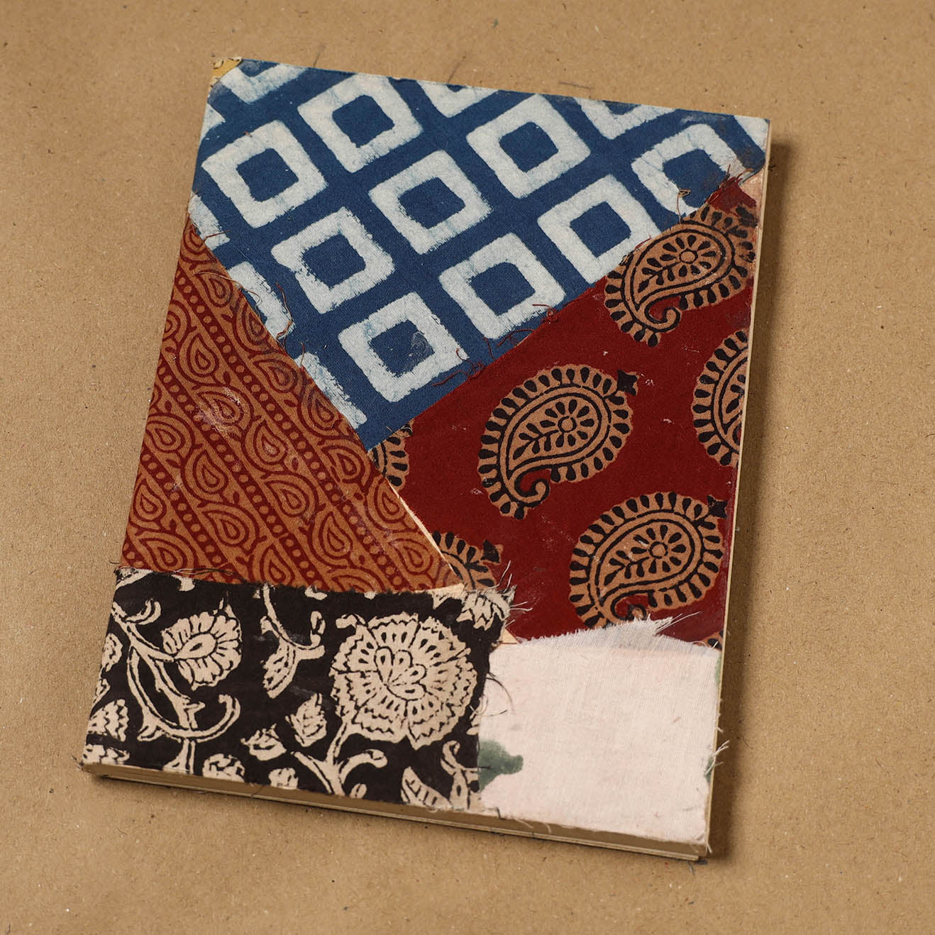 Patchwork fabric cover handmade paper notebook 84