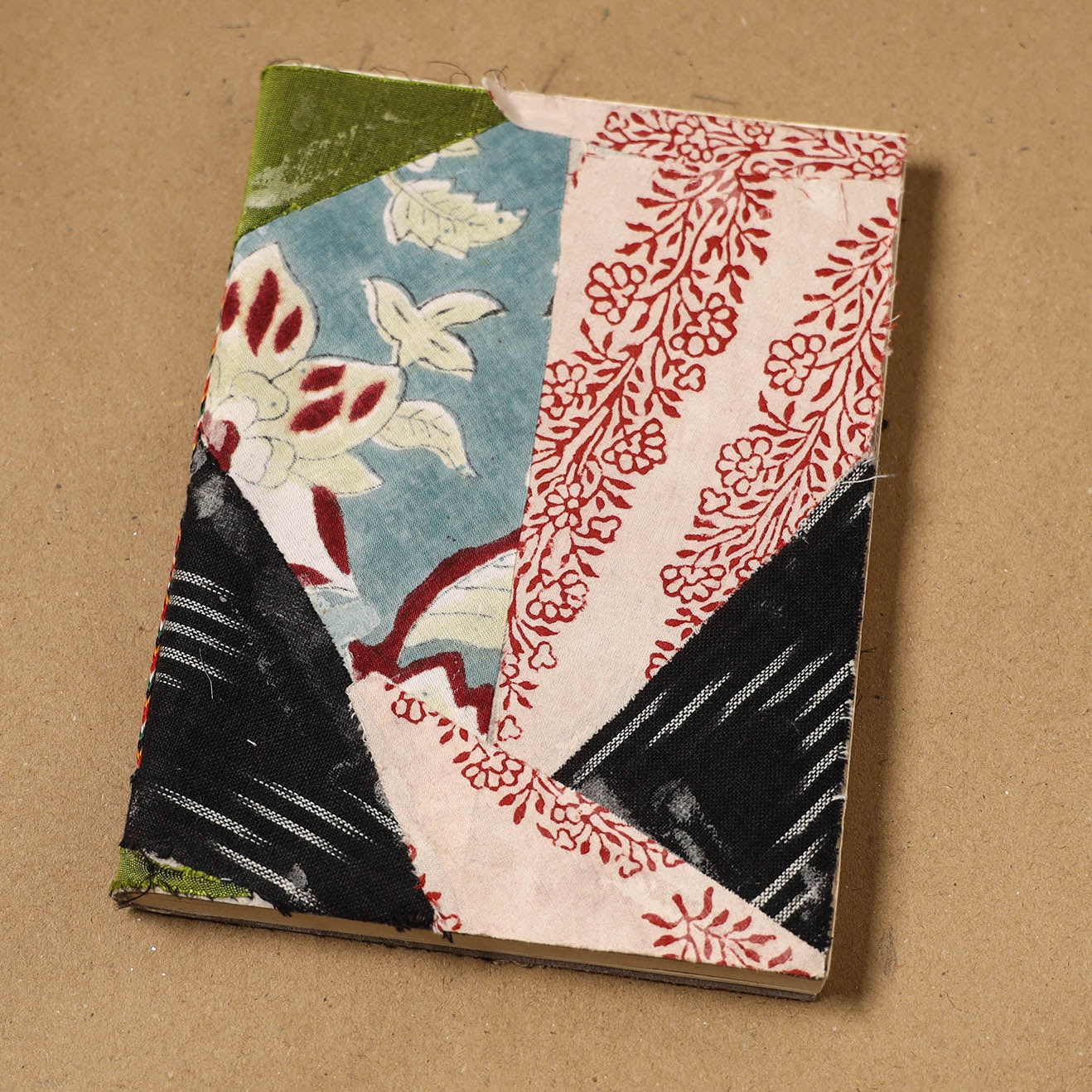Patchwork fabric cover handmade paper notebook 92