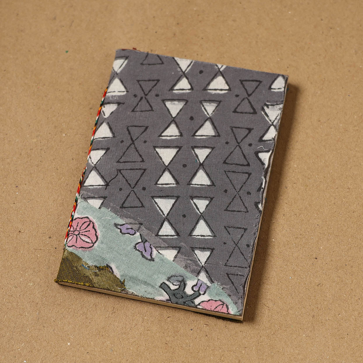 Patchwork fabric cover handmade paper notebook 98
