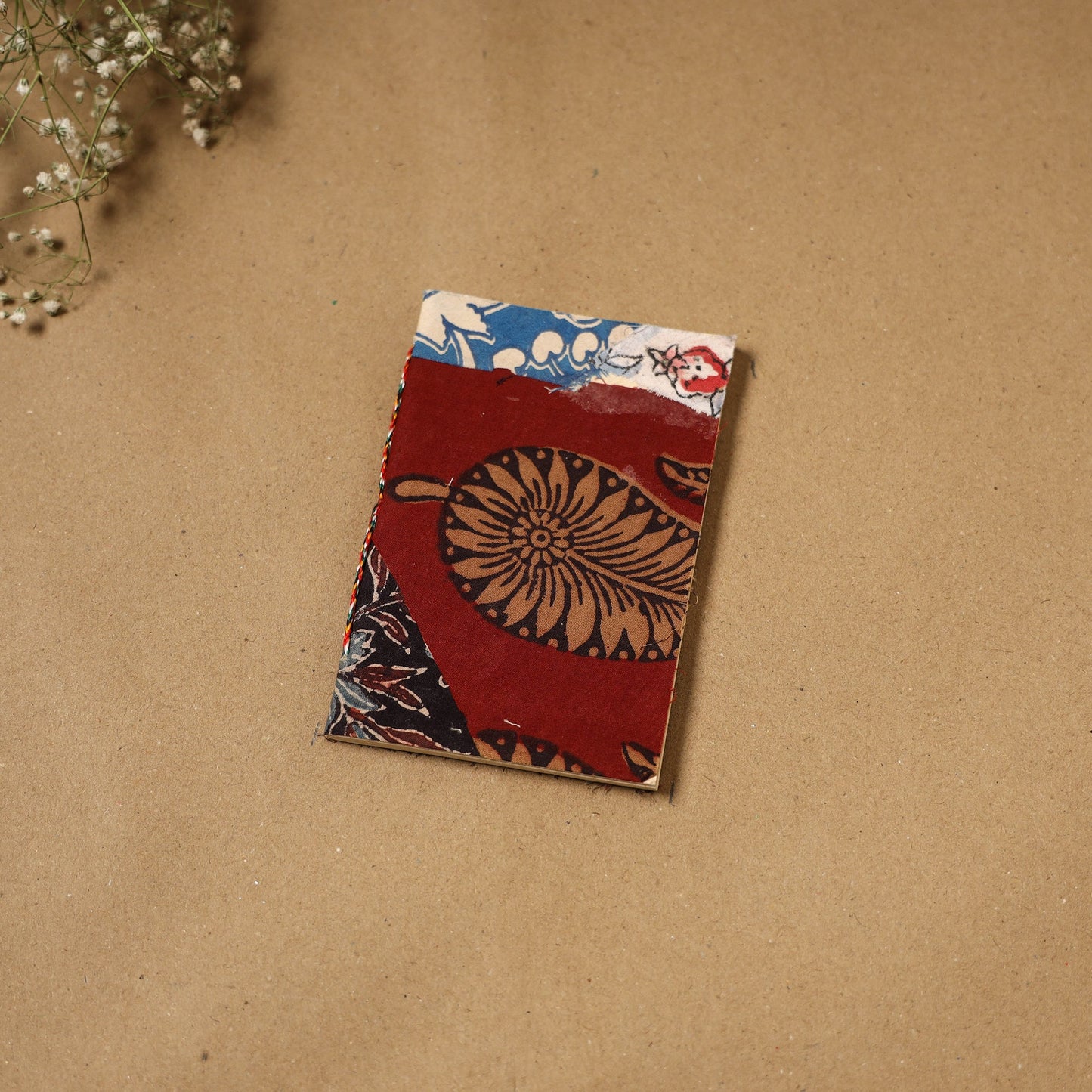 Patchwork fabric cover handmade paper notebook 99