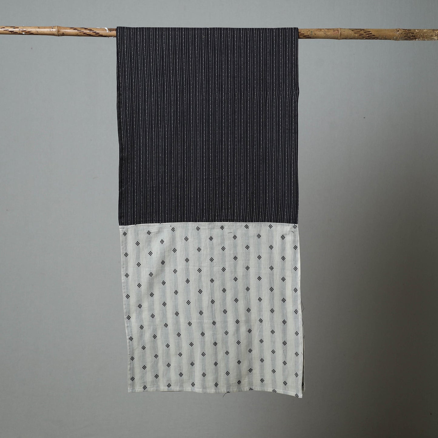 Multicolor - patchwork jacquard cotton stole 16