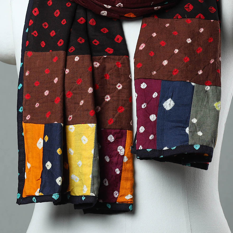 Patchwork Bandhani Stole