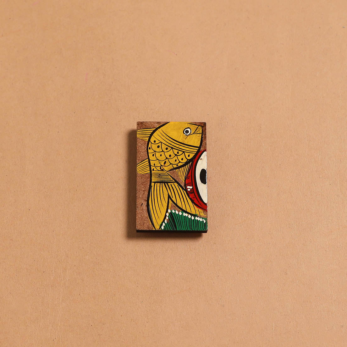 Patua handpainted wooden fridge magnet 138 - handcrafted