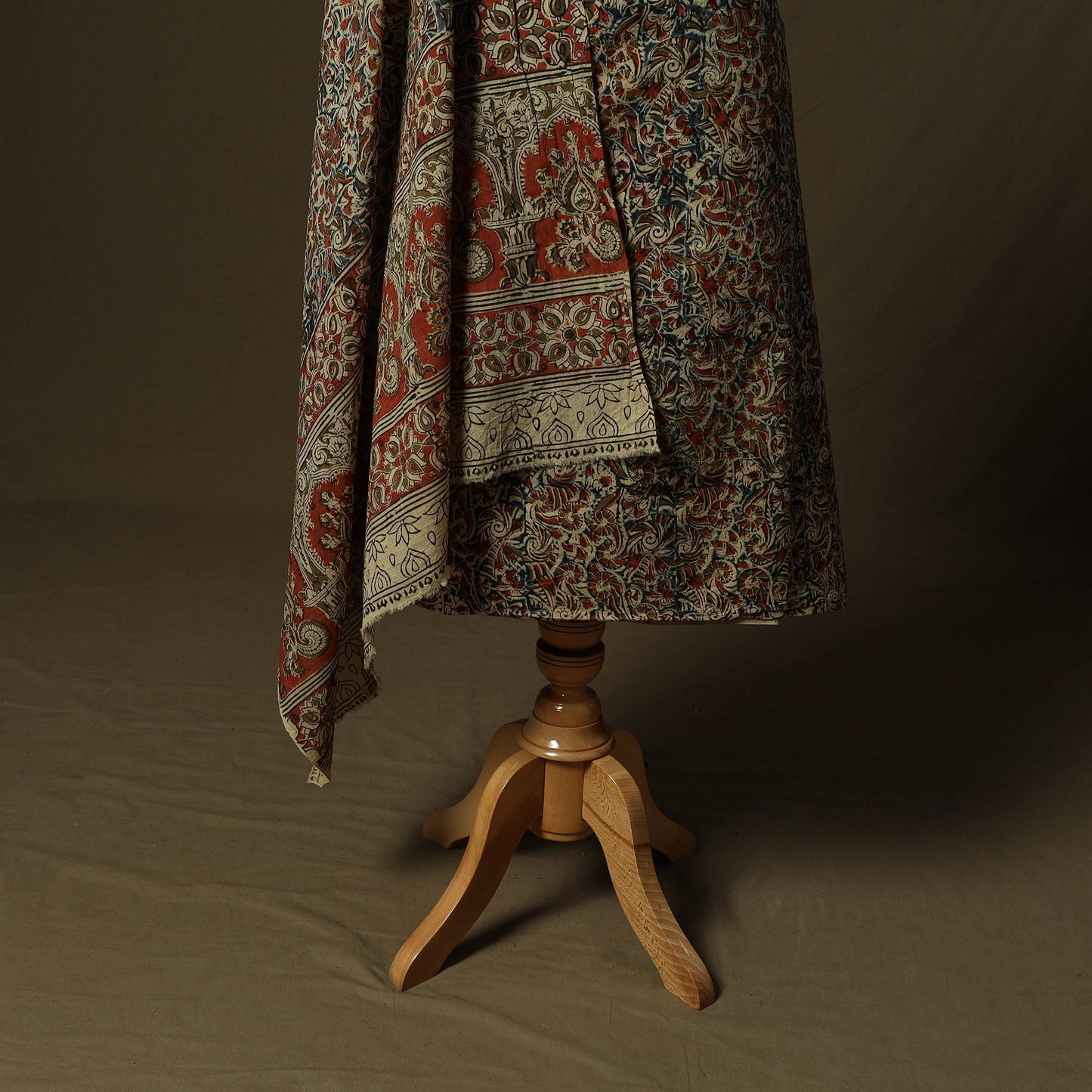 Pedana hand block print natural dyed cotton kalamkari 2pc