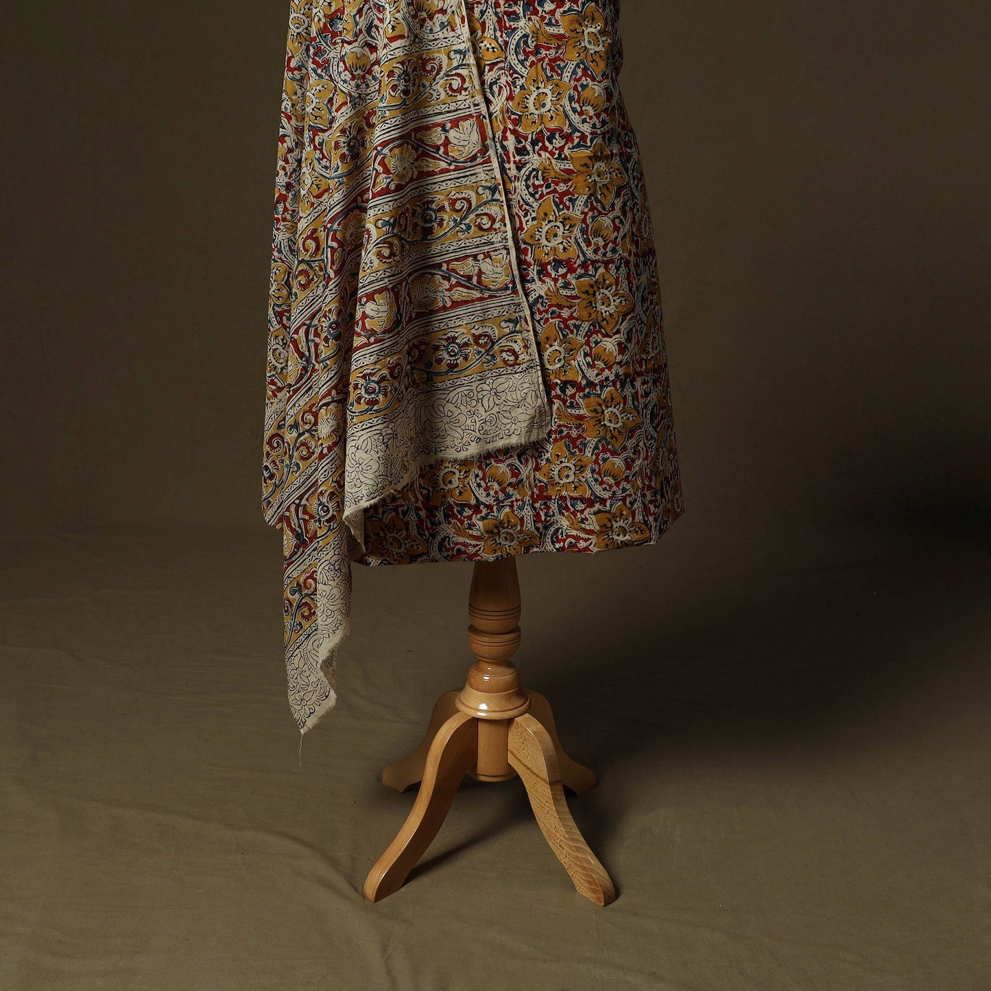 Pedana hand block print natural dyed cotton kalamkari 2pc