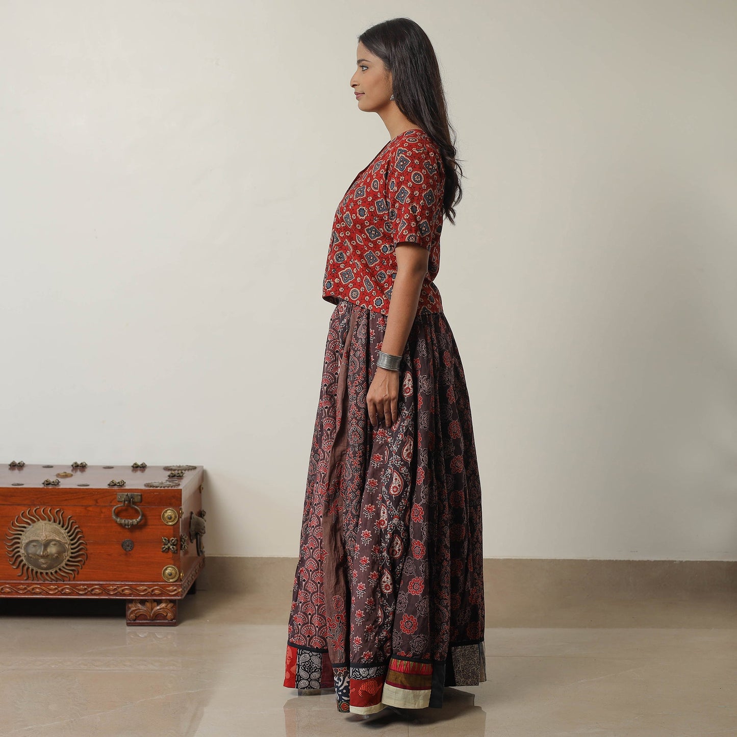 Ajrakh Skirt