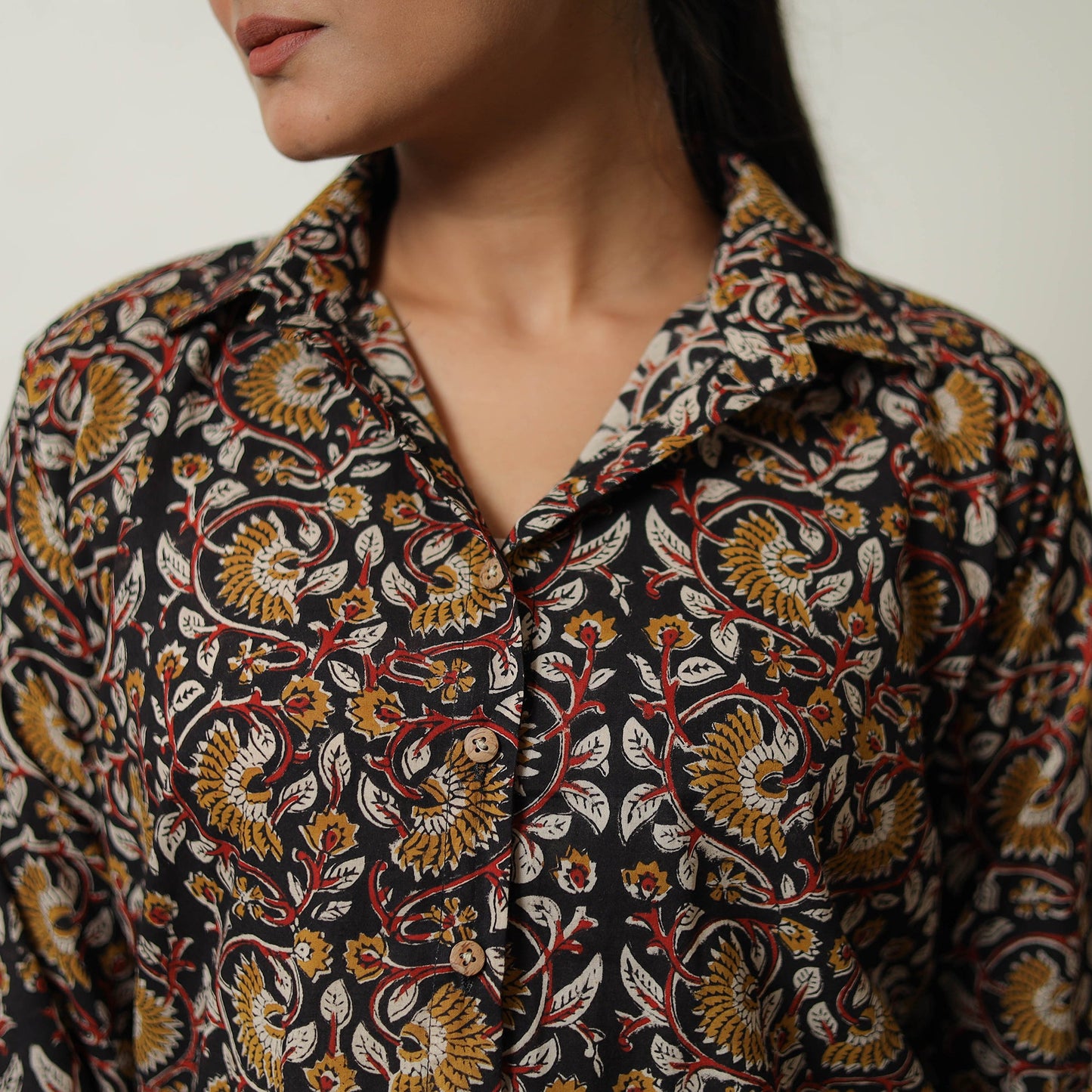 Multicolor Block Print Cotton Bagru Co-Ord Set