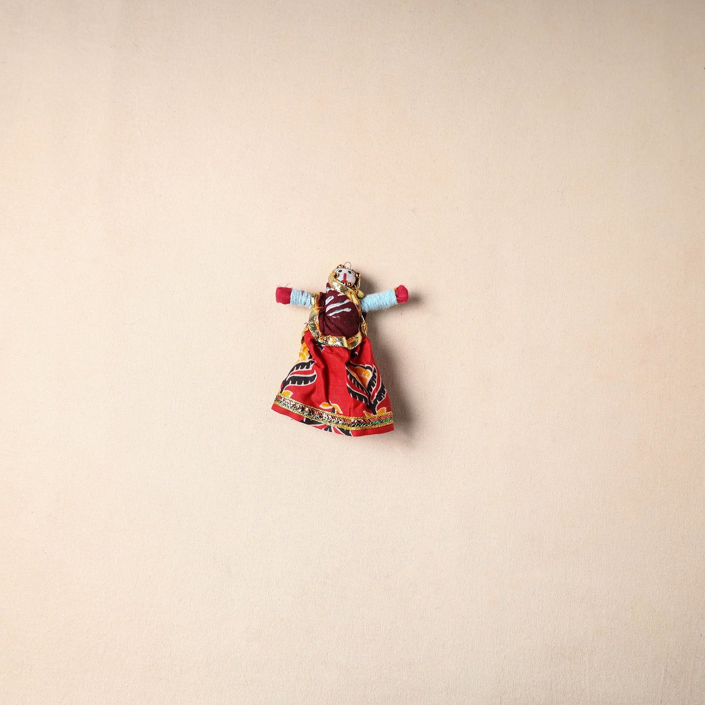 Multicolor - rajasthani puppet couple handmade magnet (set