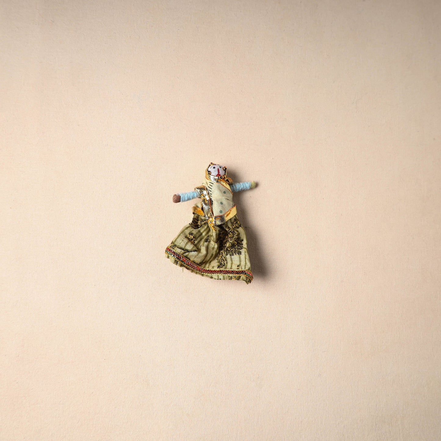 Multicolor - rajasthani puppet couple handmade magnet (set