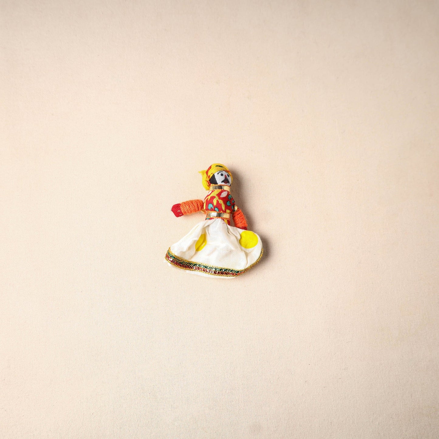 Multicolor - rajasthani puppet couple handmade magnet (set