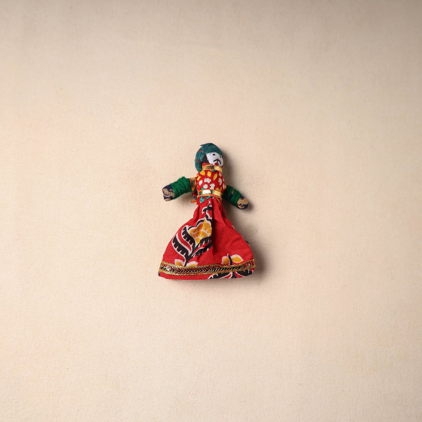 Multicolor - rajasthani puppet couple handmade magnet (set