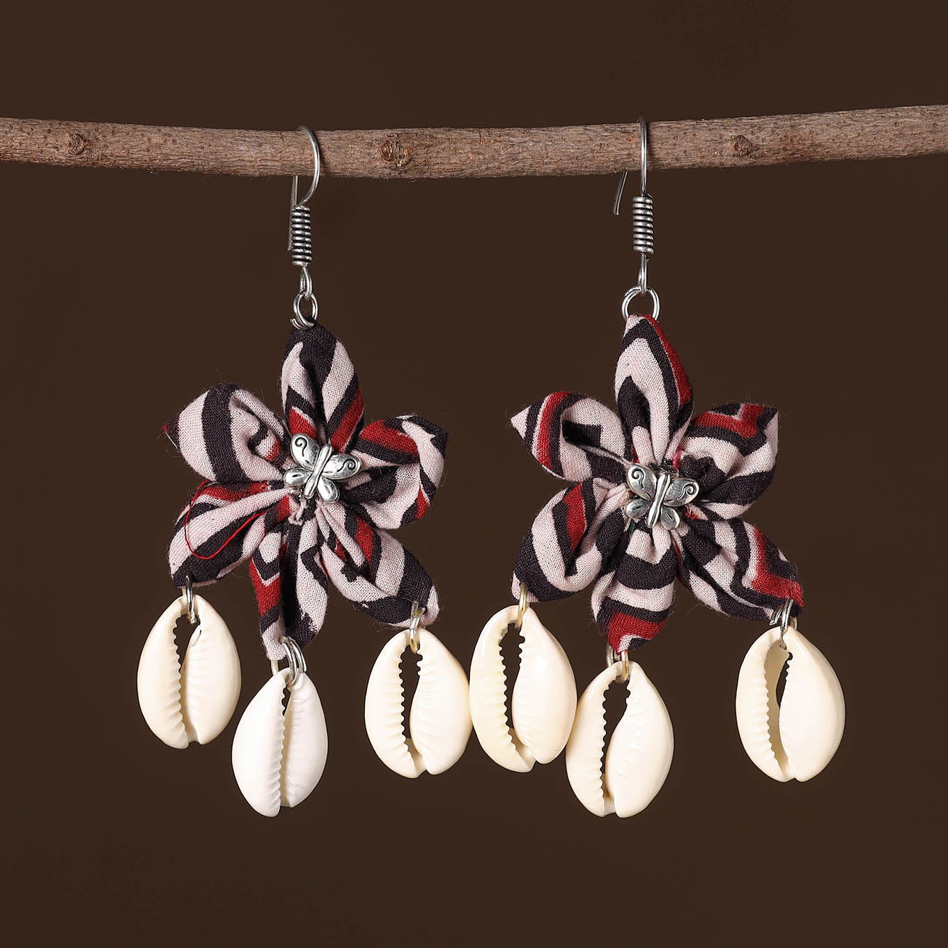 Multicolor - rida fabart phool kali shell earrings