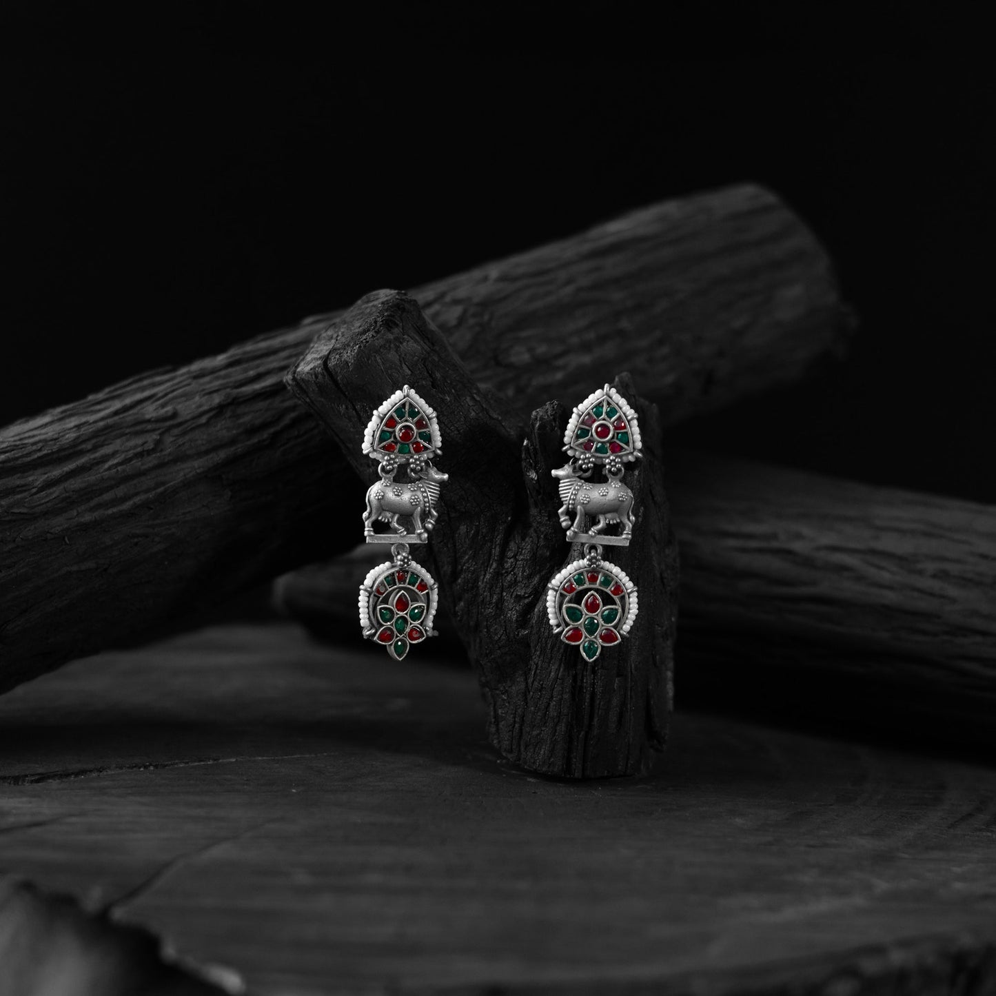 Multicolor - saanjh bela nandi oxidised earrings