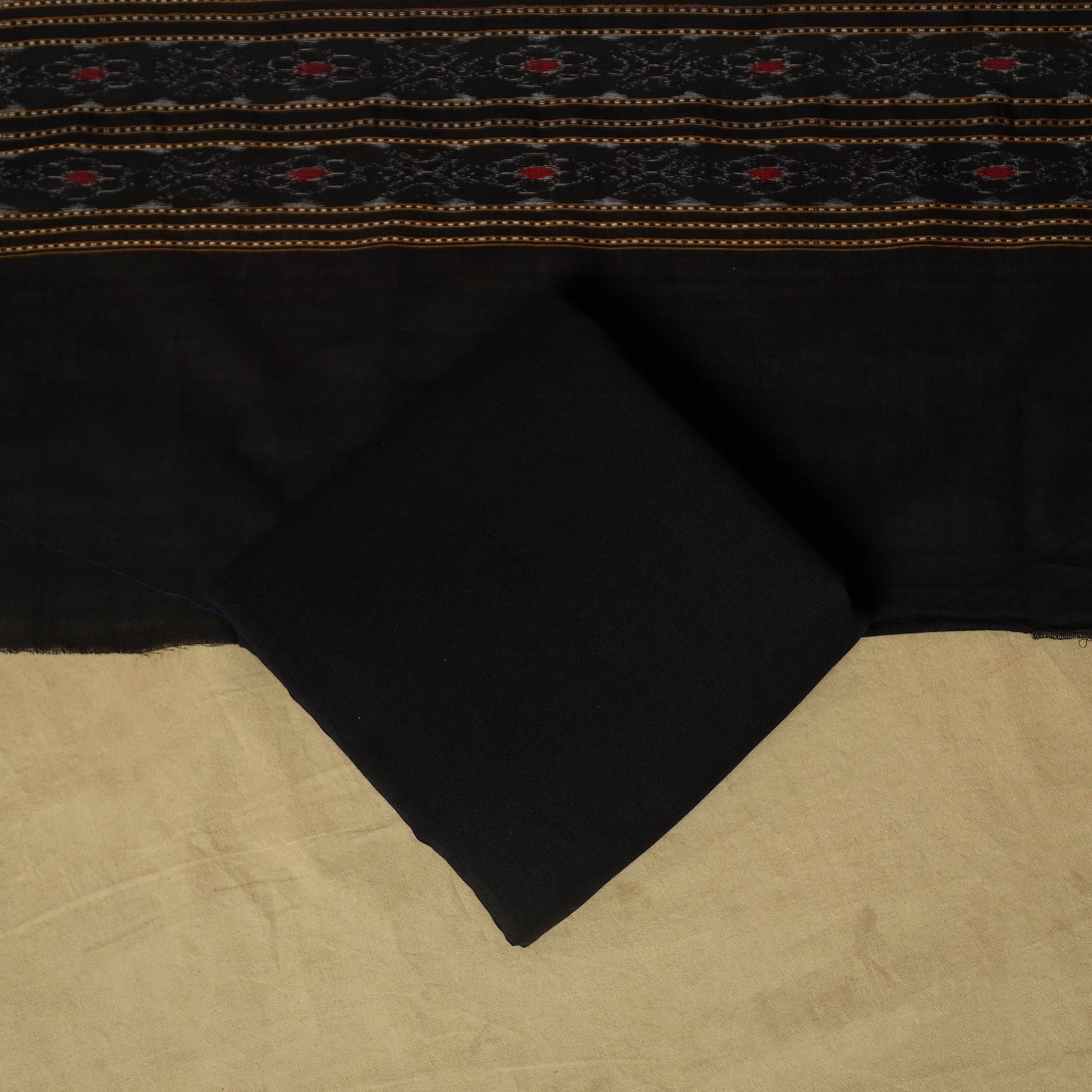 Sambalpuri ikat handloom cotton 3pc unstitched dress