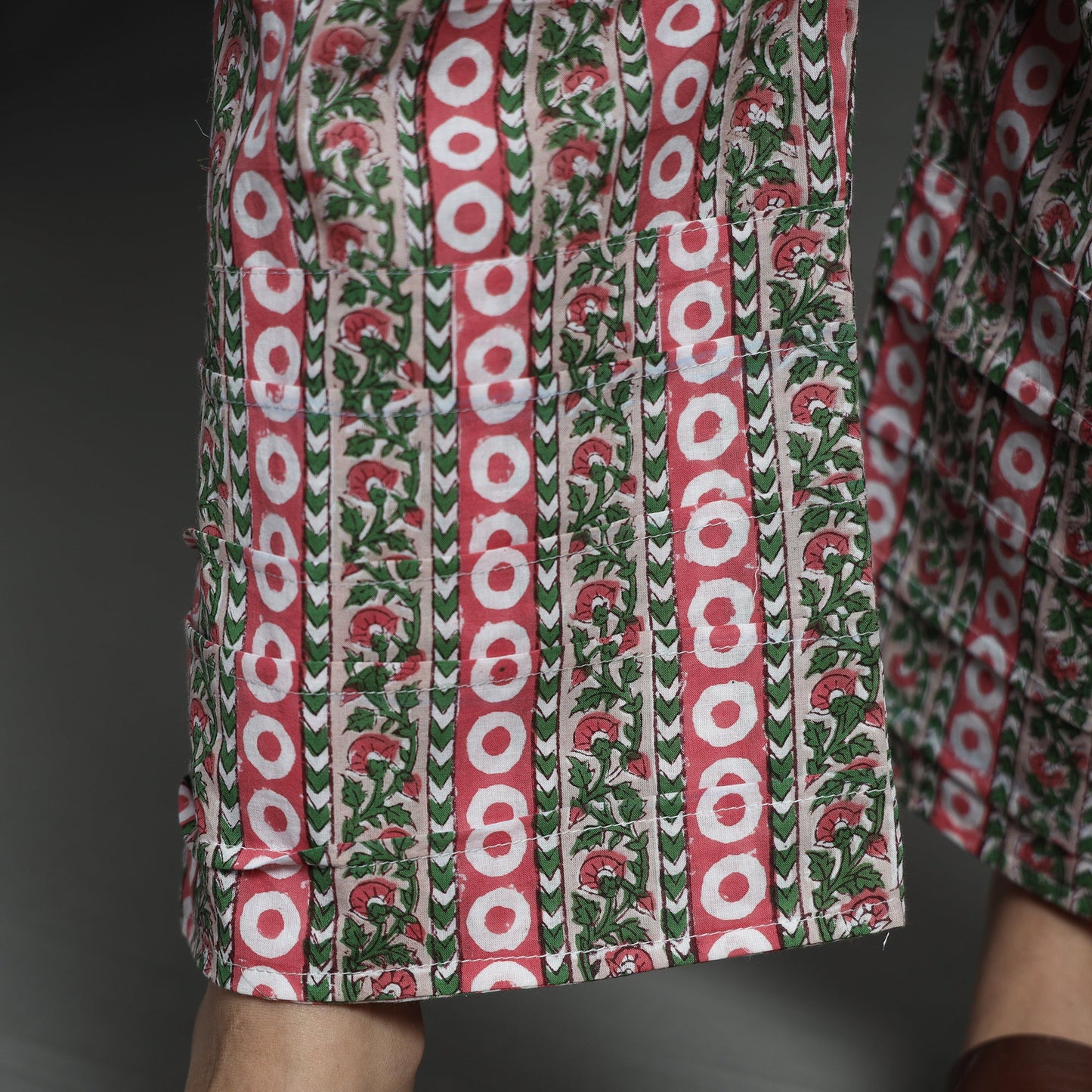 Multicolor - Sanganeri Block Printed Elasticated Palazzo