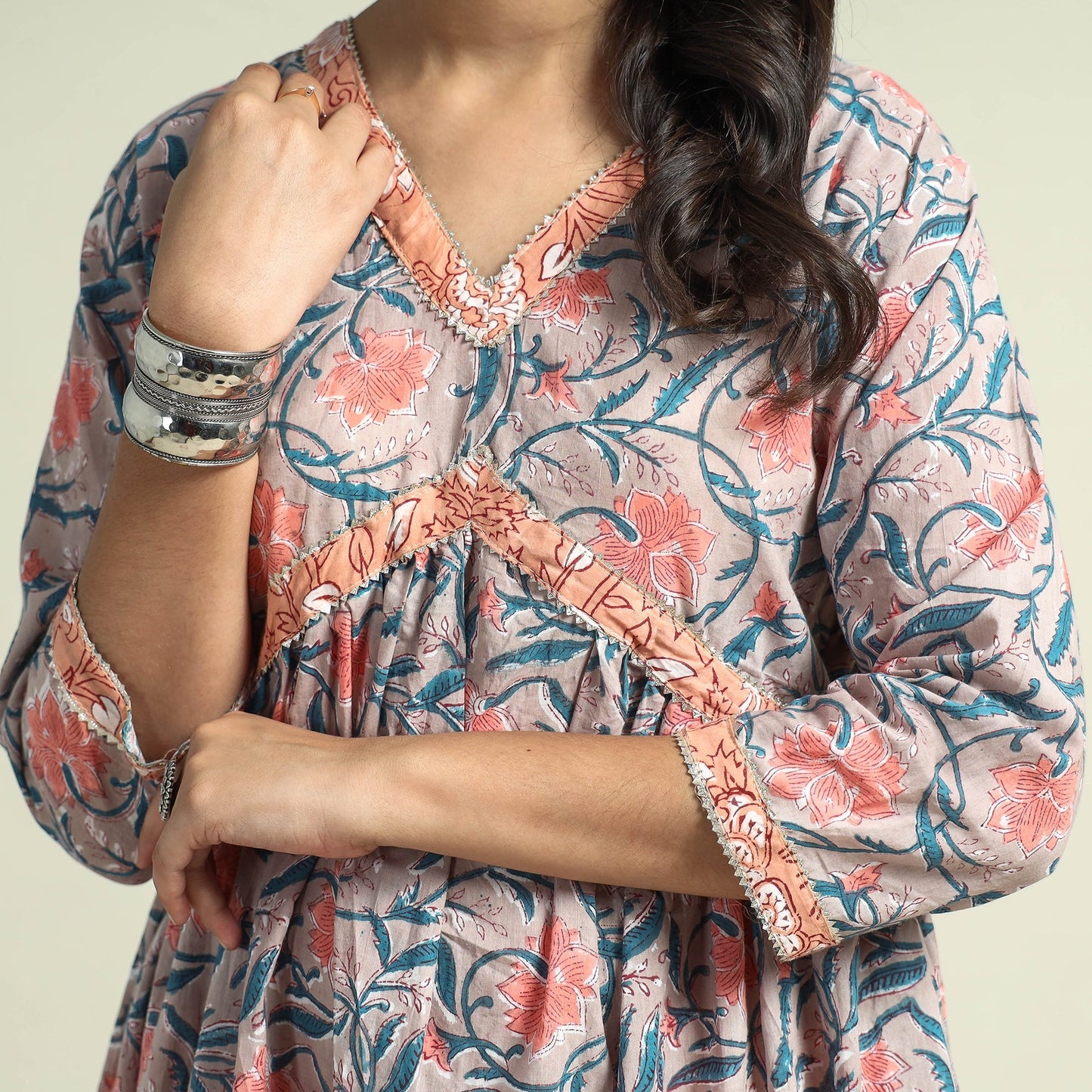 Sanganeri Kurta with Sharara Set