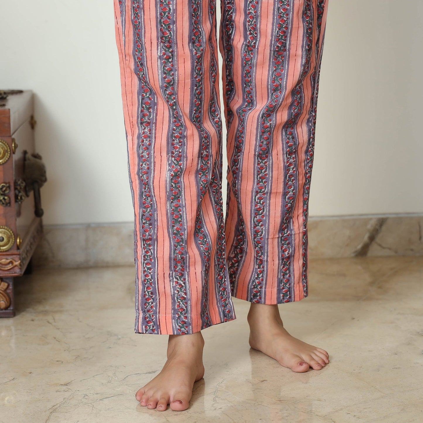 Sanganeri Block Printed Cotton Night Suit Set 03