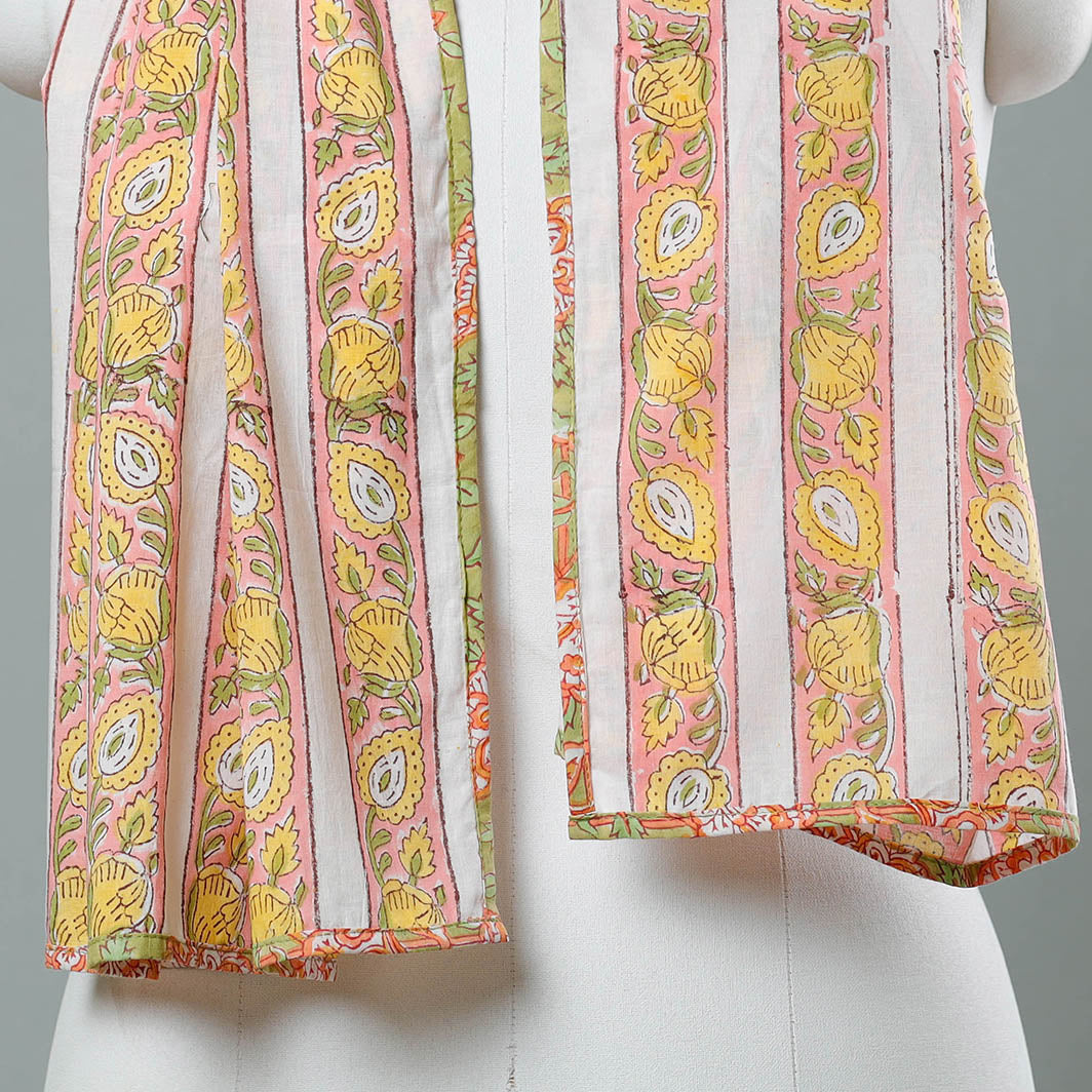 Sanganeri Block Printed Cotton Stole 05 Online at iTokri.com