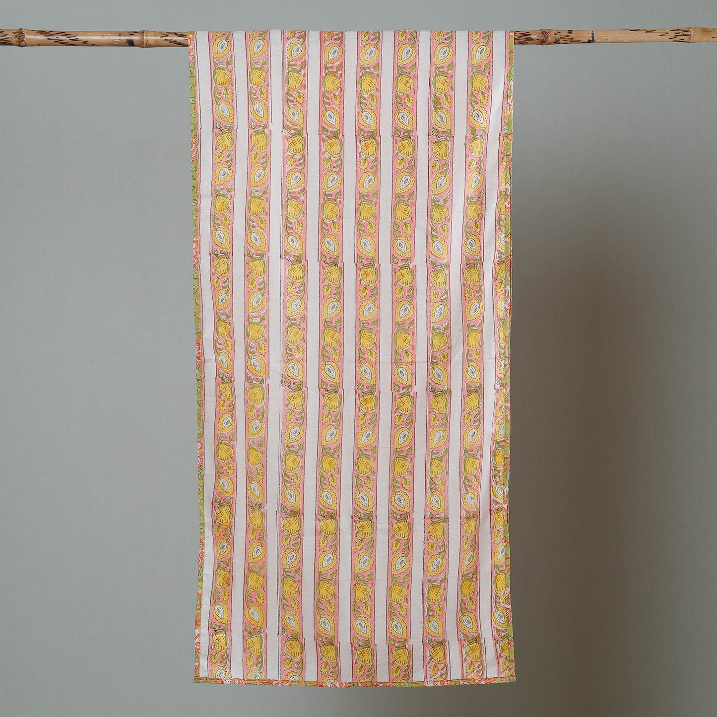 Sanganeri Block Printed Cotton Stole 05 Online at iTokri.com