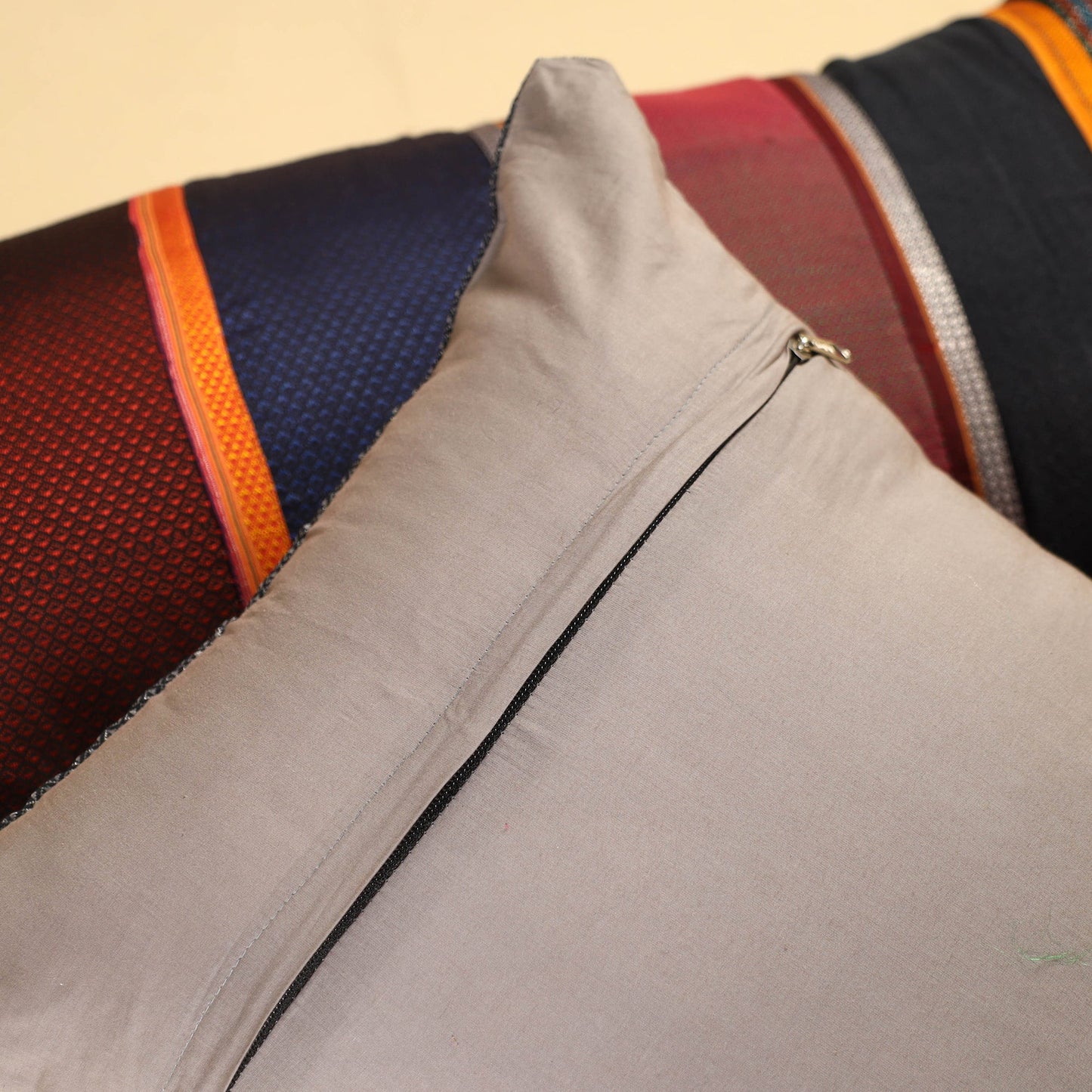 Set of 2 - Khun Patchwork Cotton Pillow Covers (25 x 15 in) 13