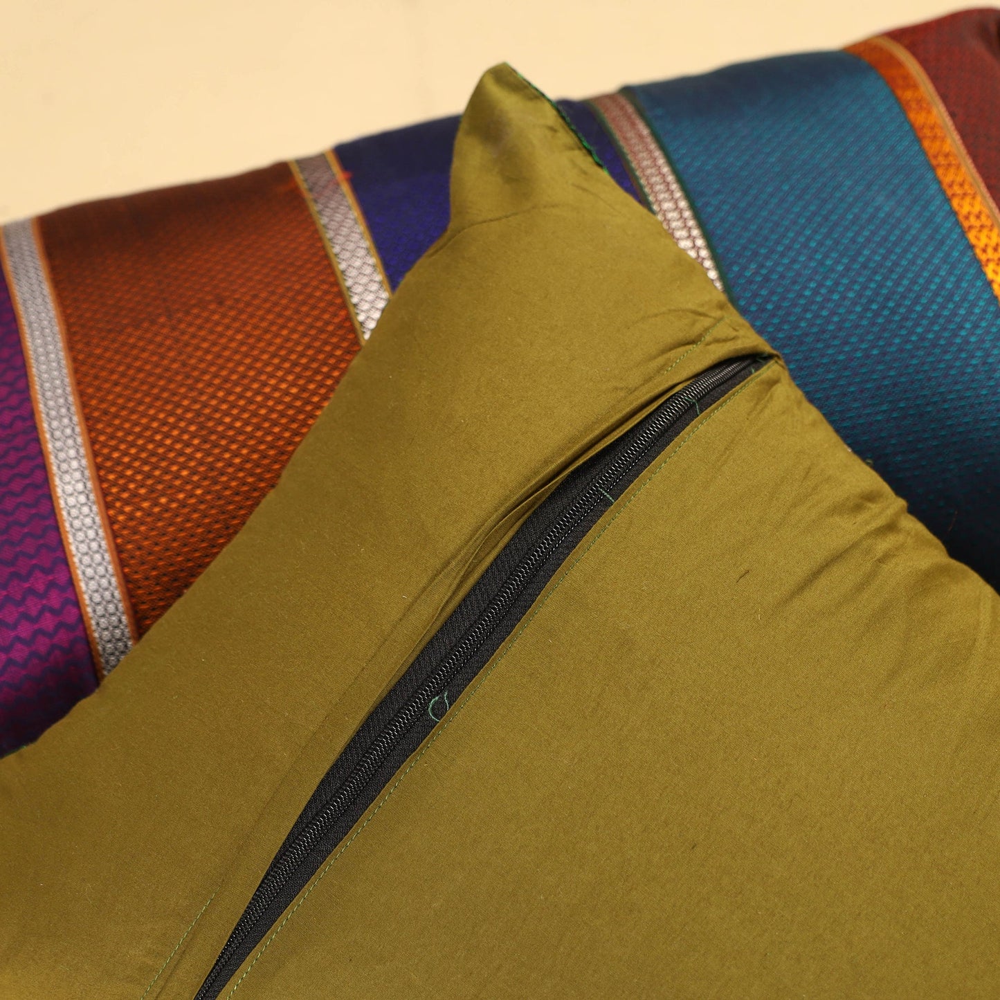 Set of 2 - Khun Patchwork Cotton Pillow Covers (25 x 15 in) 17