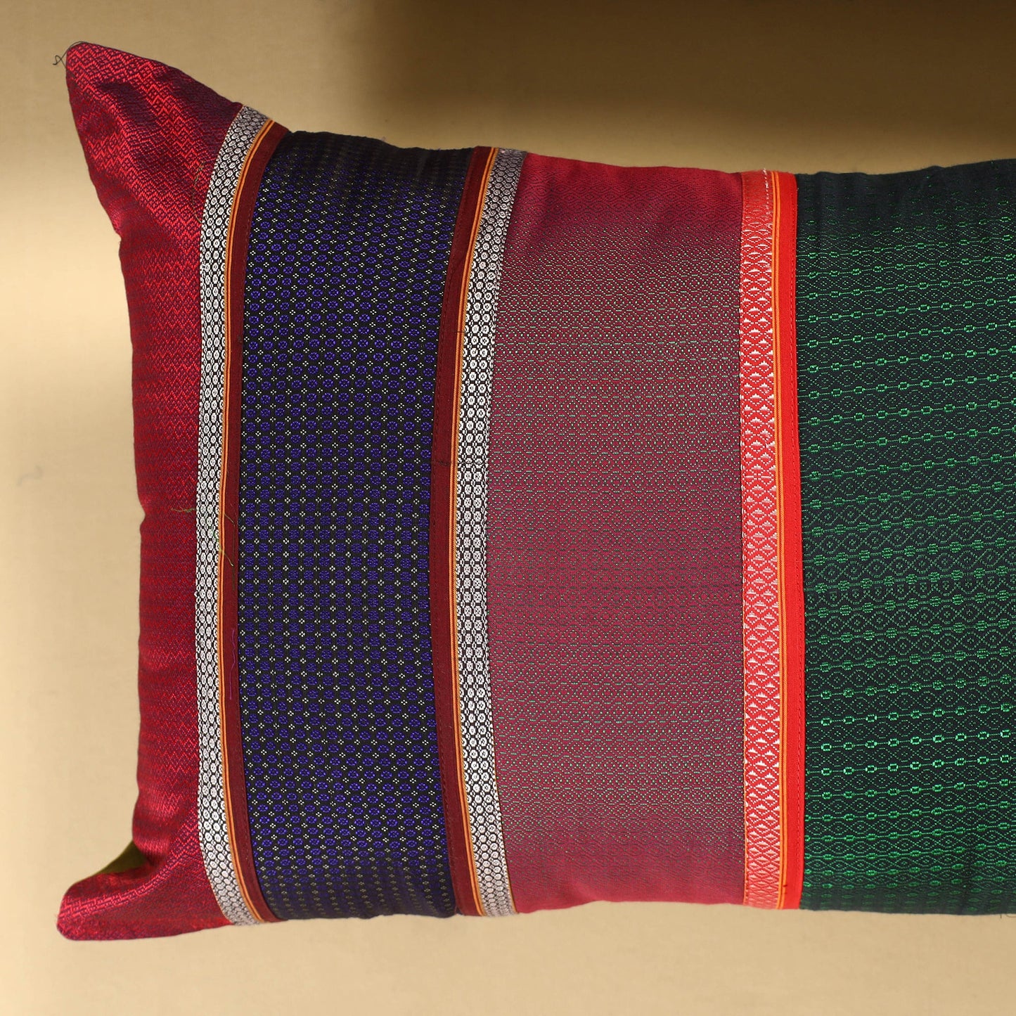 Set of 2 - Khun Patchwork Cotton Pillow Covers (25 x 15 in) 19