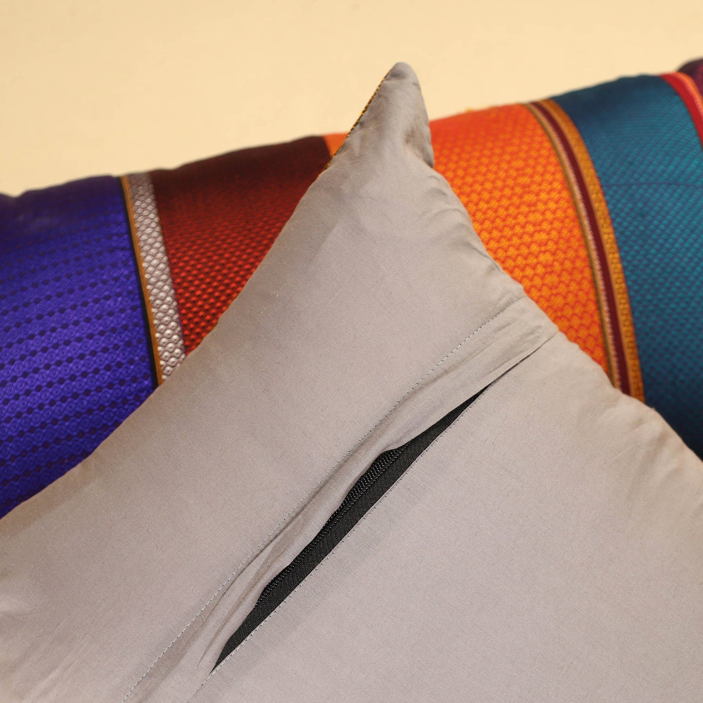 Set of 2 - Khun Patchwork Cotton Pillow Covers (25 x 15 in) 34